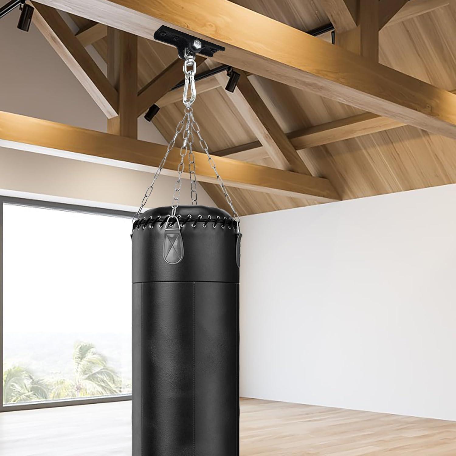 Soporte para Saco de Boxeo YZZHAJ con Rotación 360° - Metal Negro