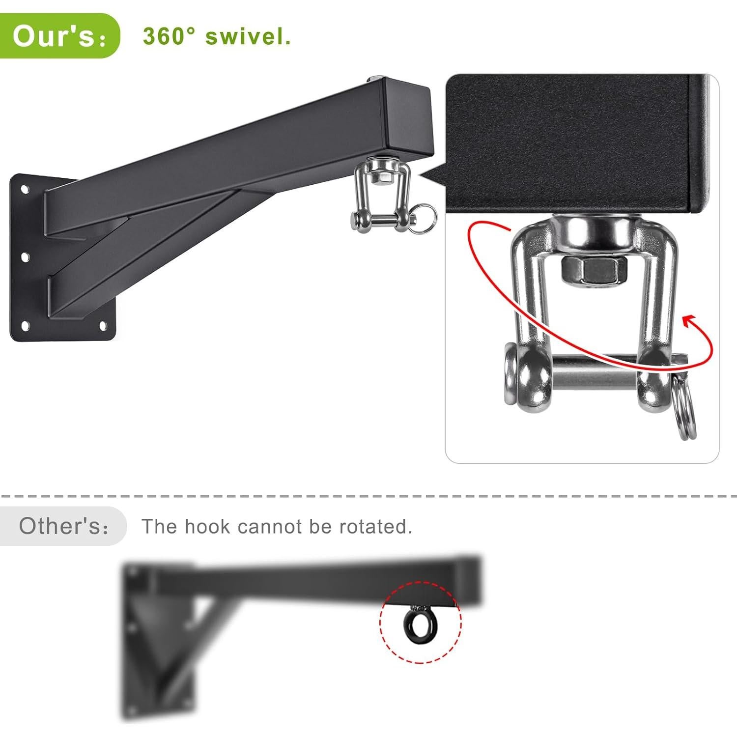 Soporte de Pared para Bolsa Pesada SELEWARE 43.18 cm Ajustable