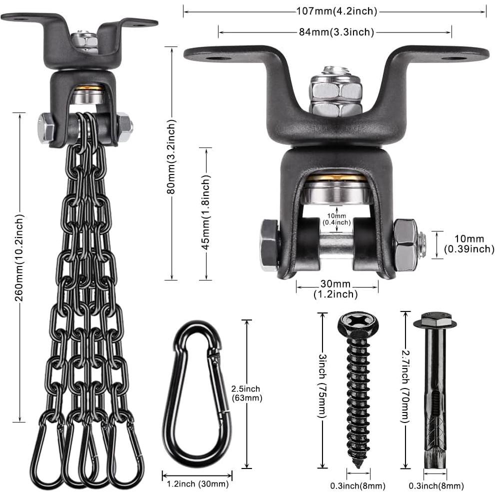 Soporte para Saco de Boxeo BeneLabel con Cadena Negra 362.87 kg