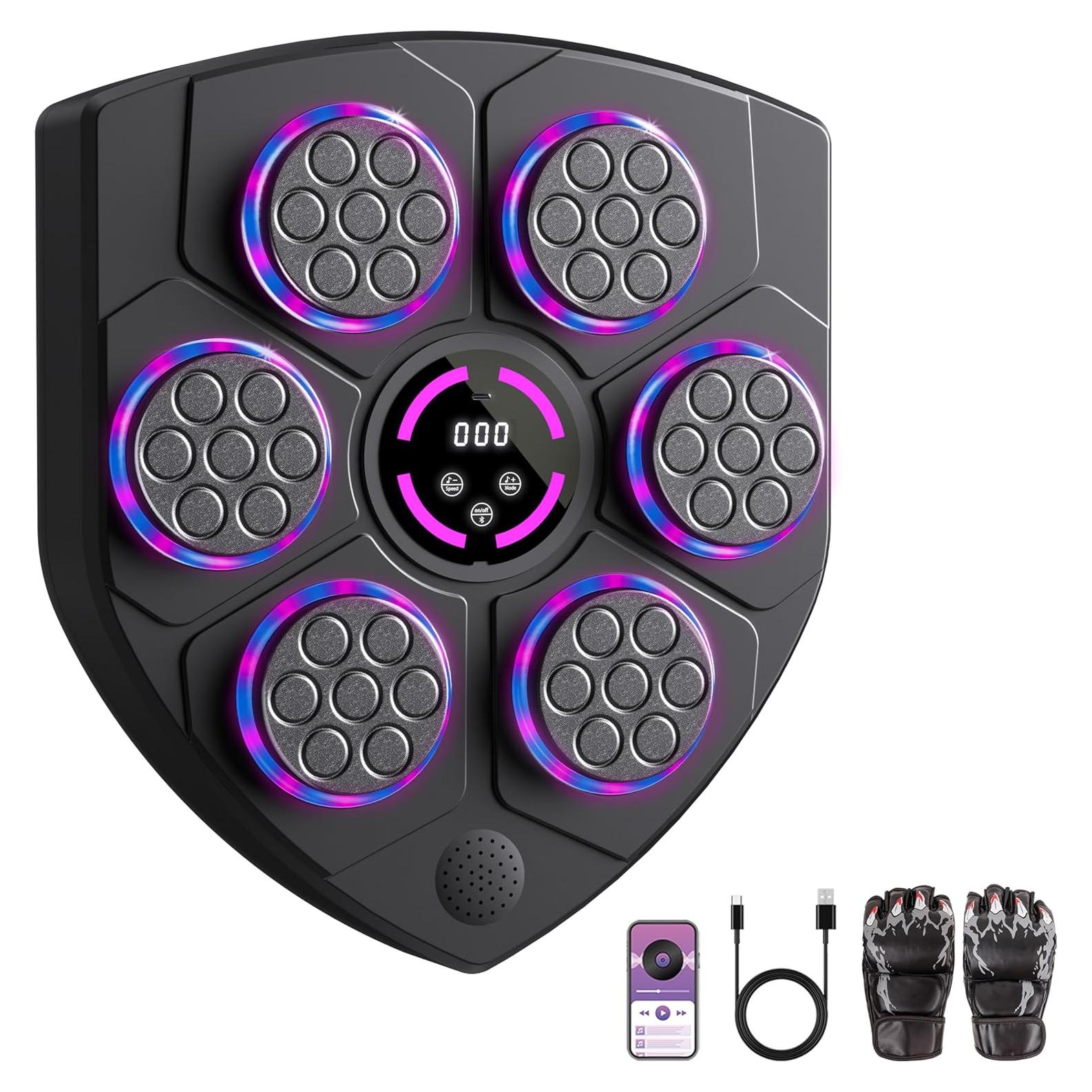 Máquina de Boxeo Musical QEIFEII 2BFX6-QB06 con Guantes