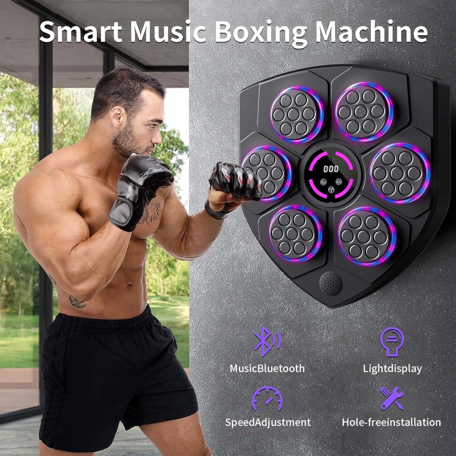 Máquina de Boxeo Musical QEIFEII 2BFX6-QB06 con Guantes