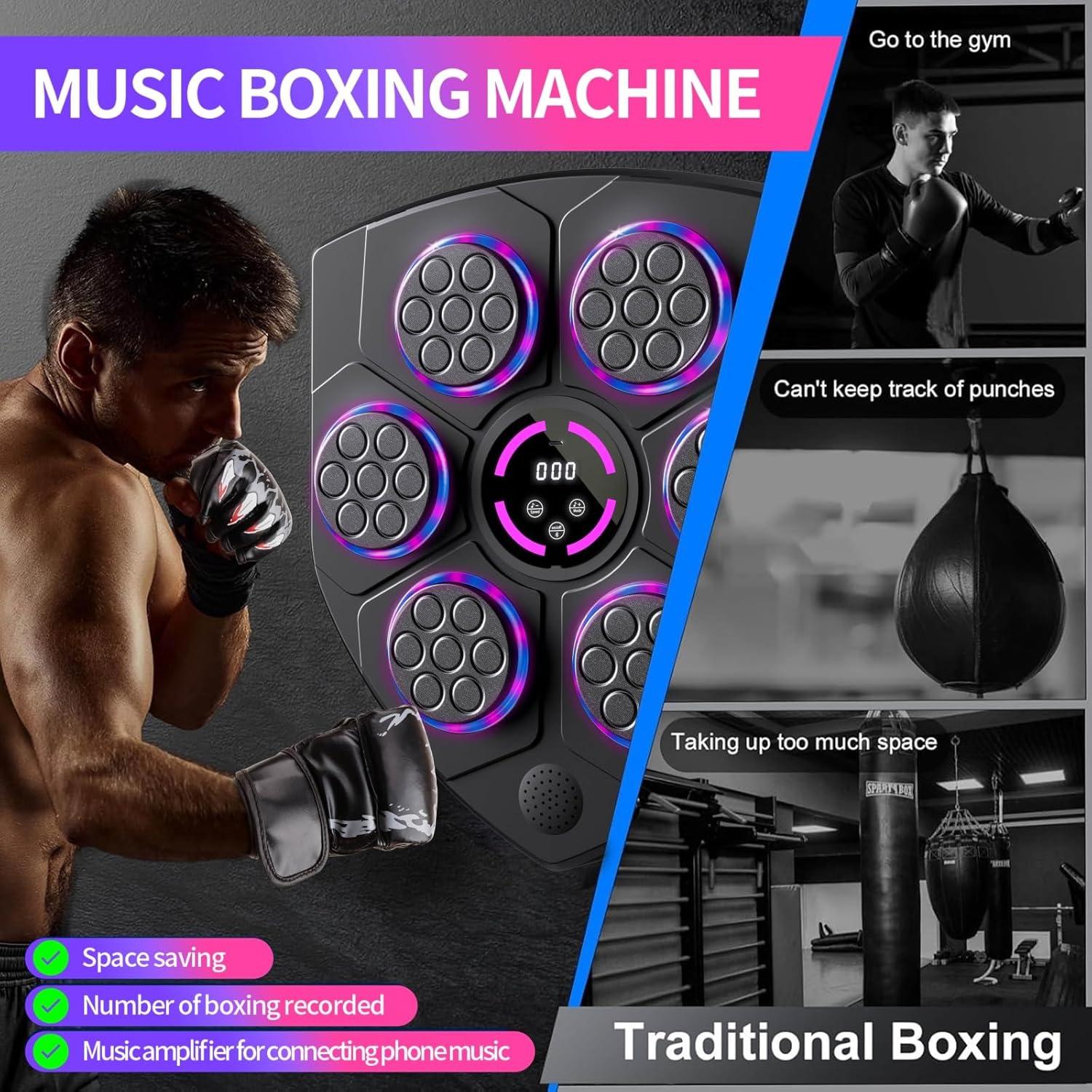 Máquina de Boxeo Musical QEIFEII 2BFX6-QB06 con Guantes