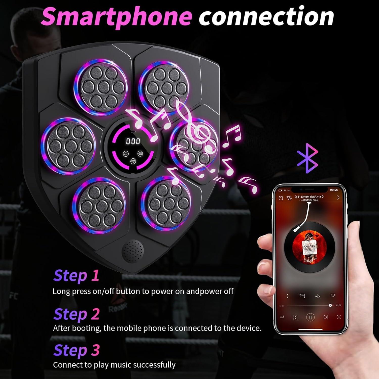 Máquina de Boxeo Musical QEIFEII 2BFX6-QB06 con Guantes