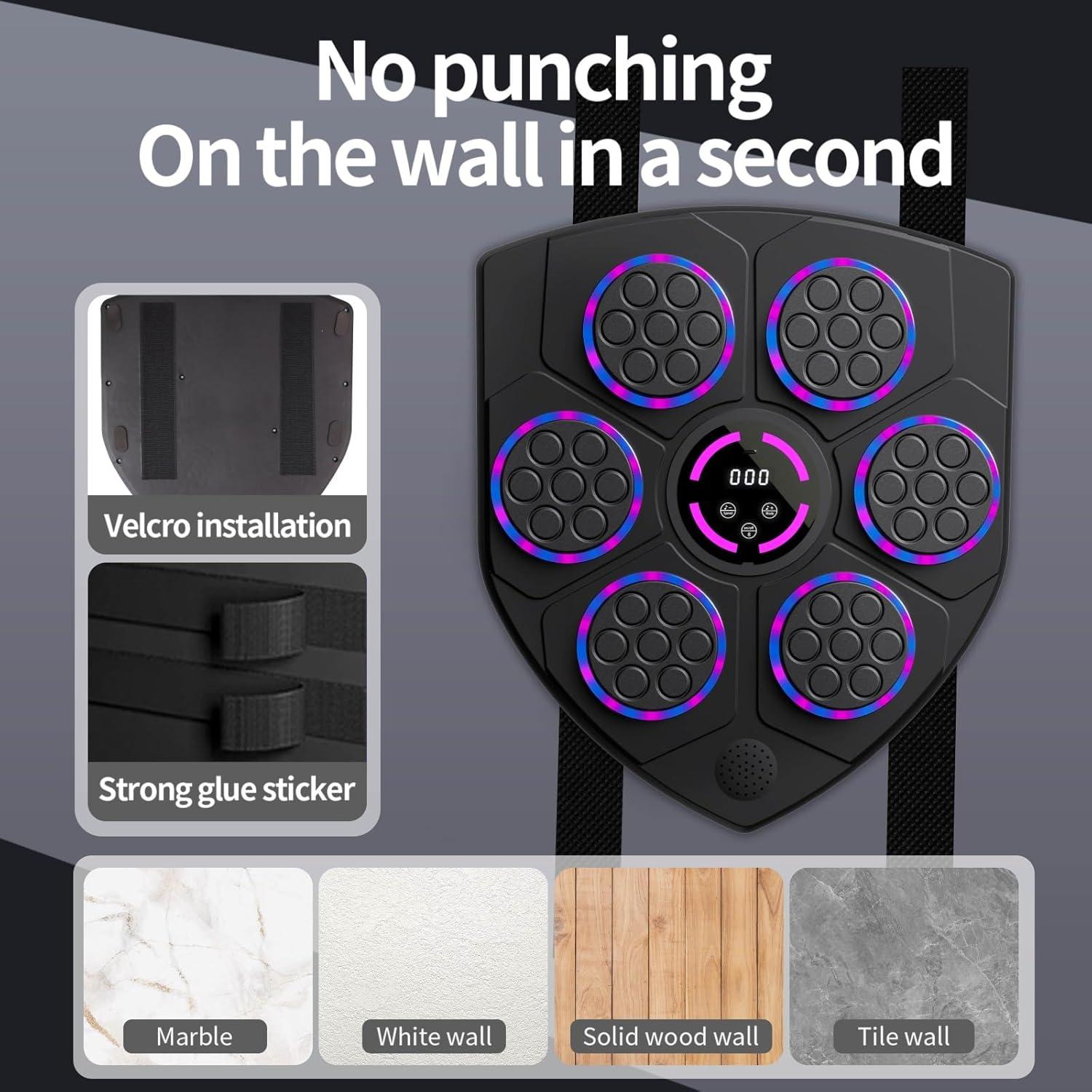 Máquina de Boxeo Musical QEIFEII 2BFX6-QB06 con Guantes