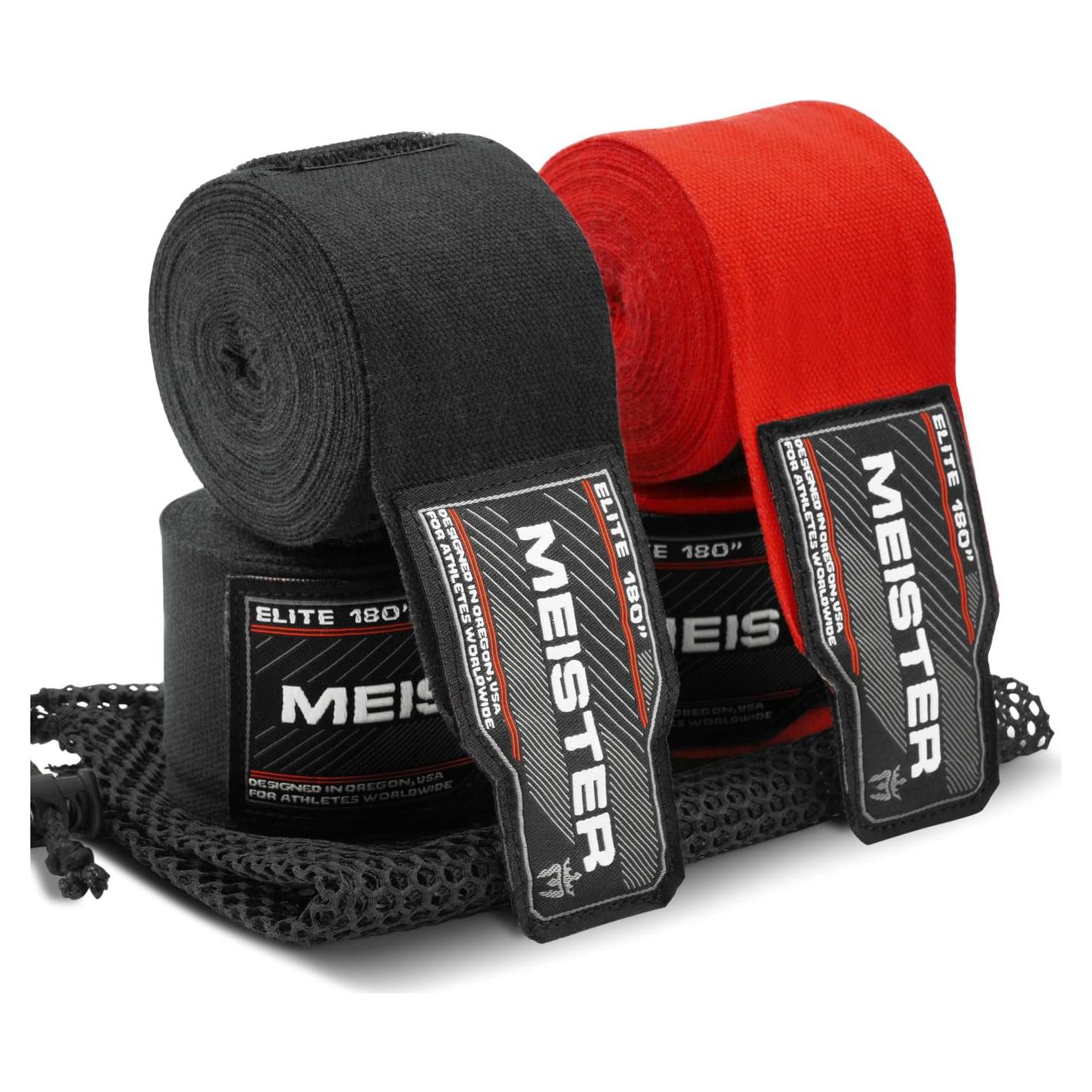 Vendajes de Mano Meister Elite 180'' Adultos Boxeo MMA - 2 Pares