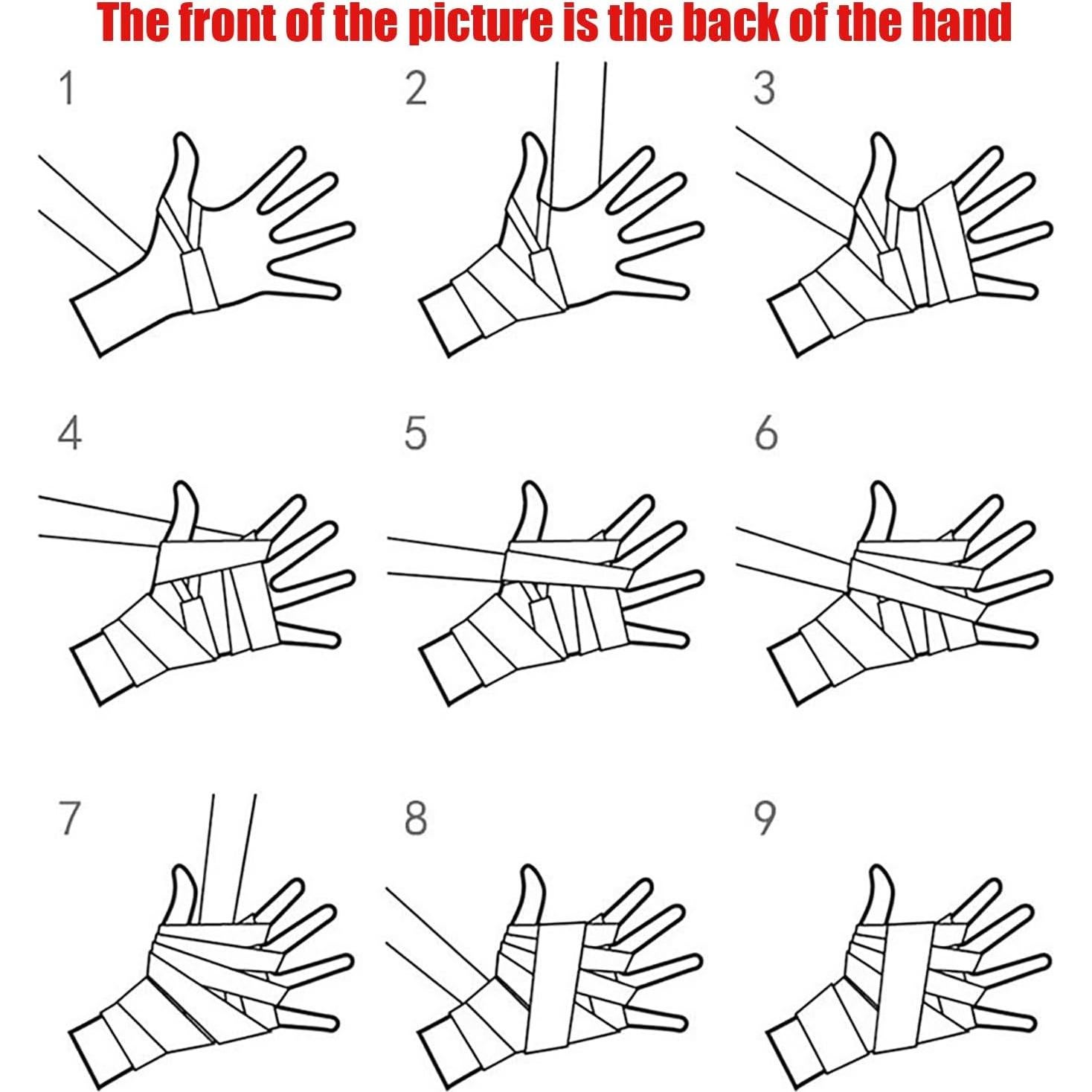 Envolturas de Mano de Boxeo Bntyok QJBD-2PCS 149.86 cm