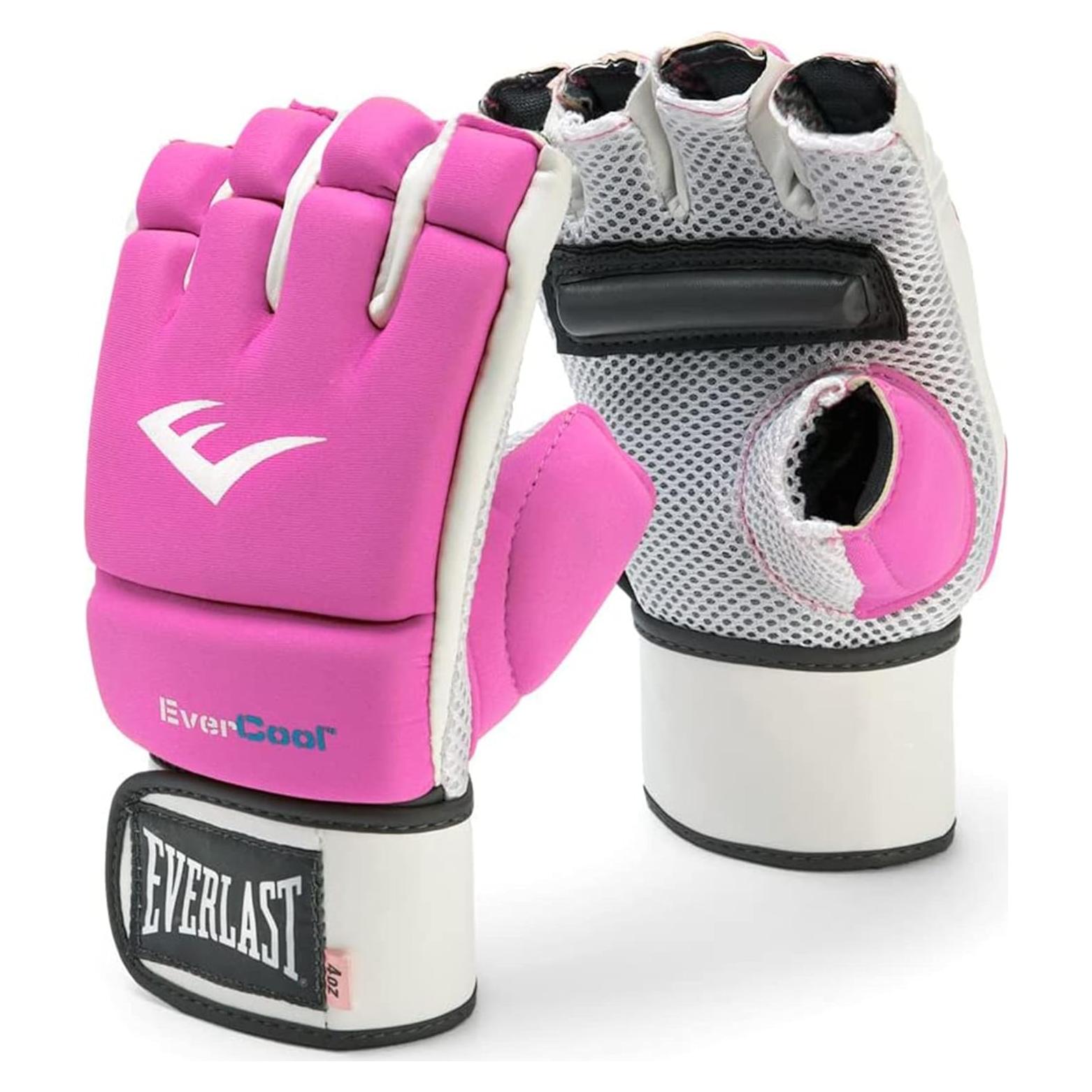 Guantes de Kickboxing Everlast Evercool 4 oz Rosa Neopreno
