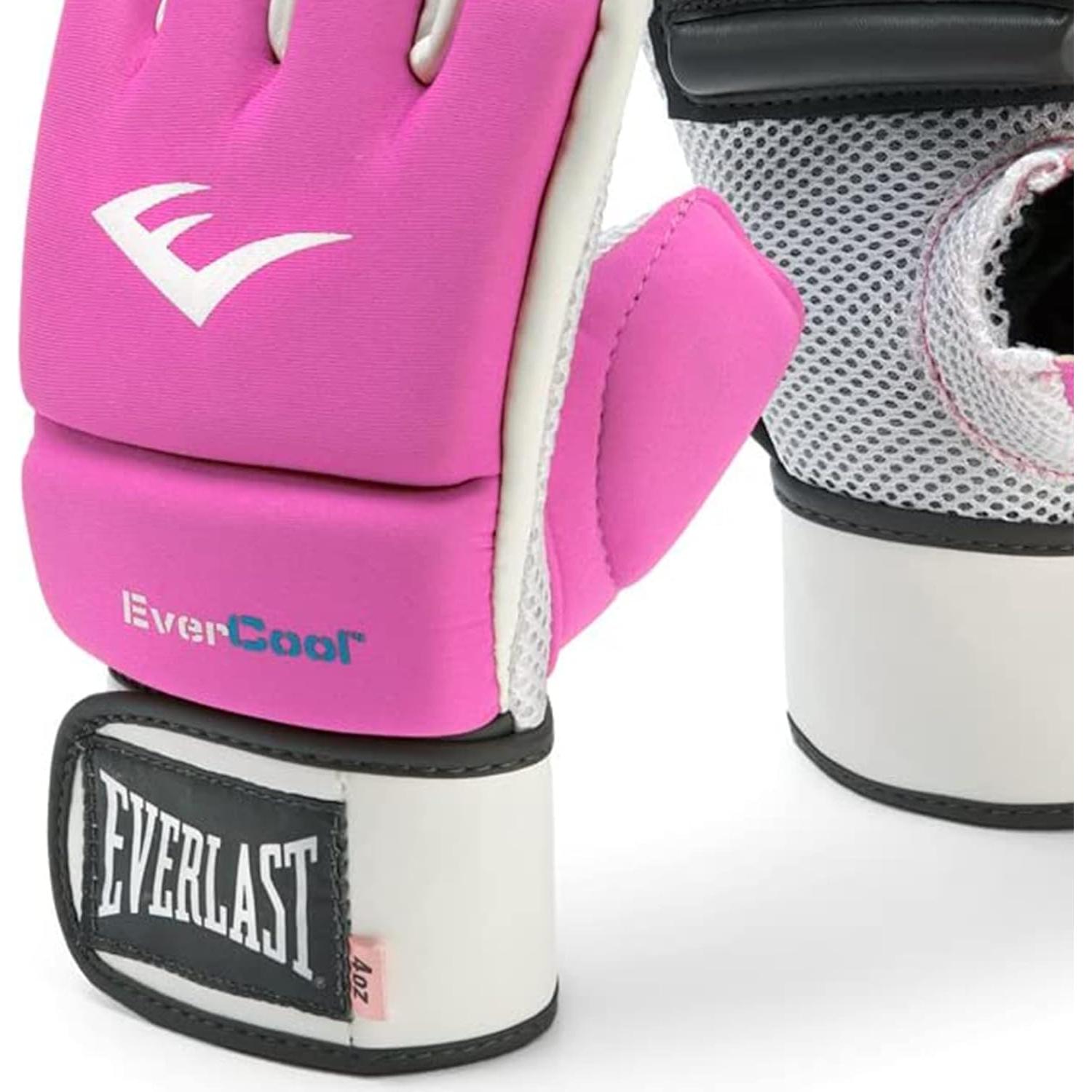 Guantes de Kickboxing Everlast Evercool 4 oz Rosa Neopreno
