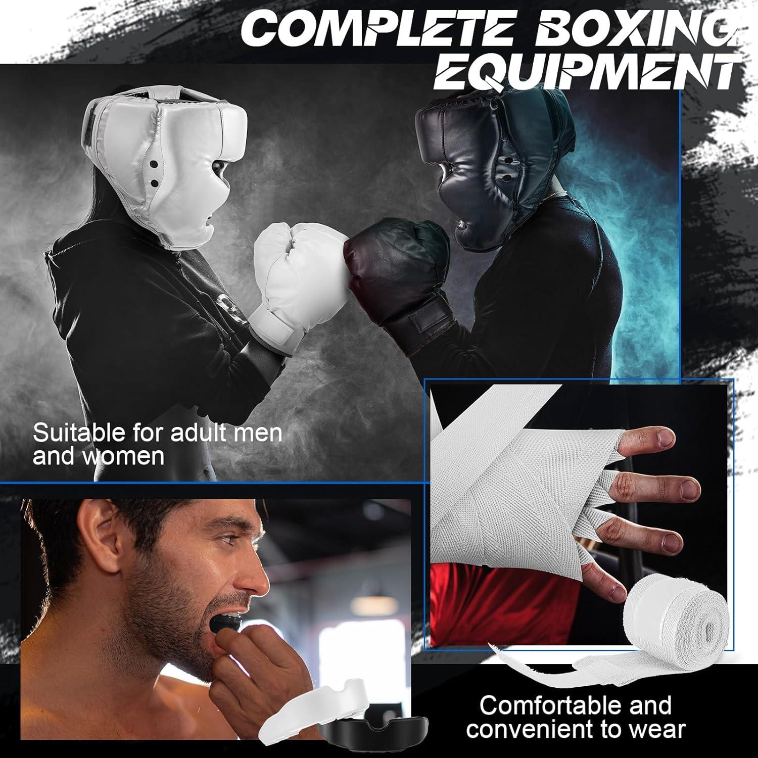 Set de Boxeo Kanayu 14 Piezas con Guantes 16 oz y Casco