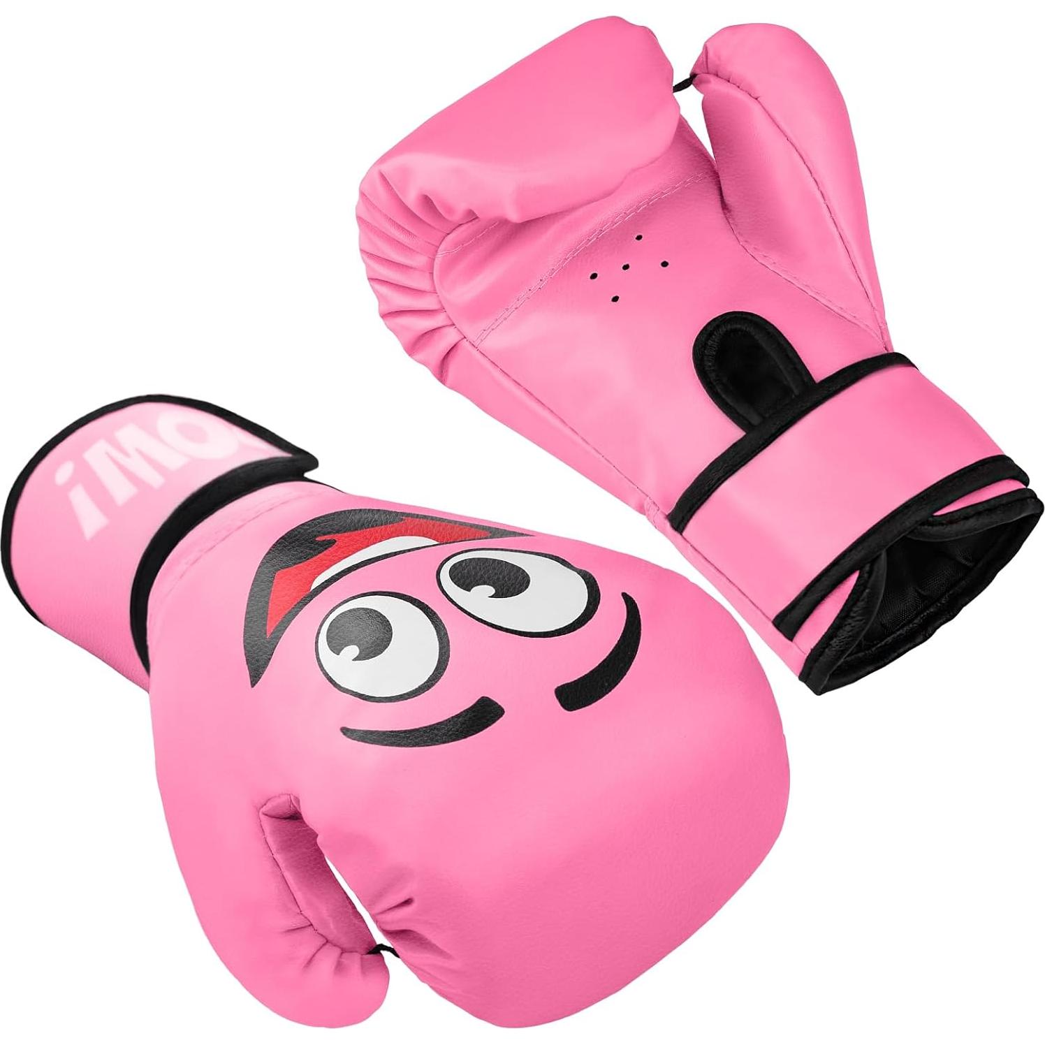 Guantes de Boxeo YORWHIN 4Oz para Niños 3-8 Años Rosa