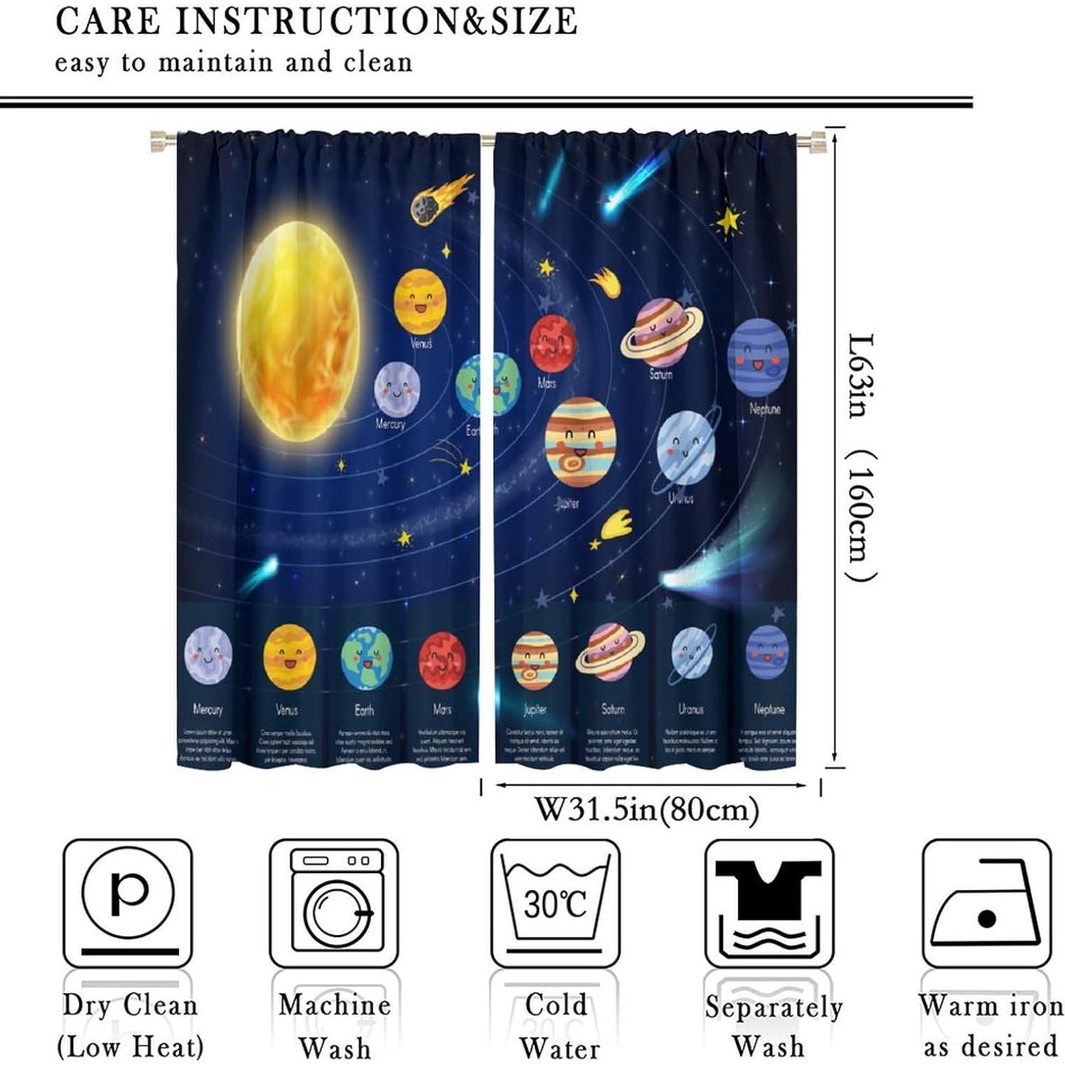 Cortinas Opacas Llylumty 2 Paneles 80x160cm Espacio