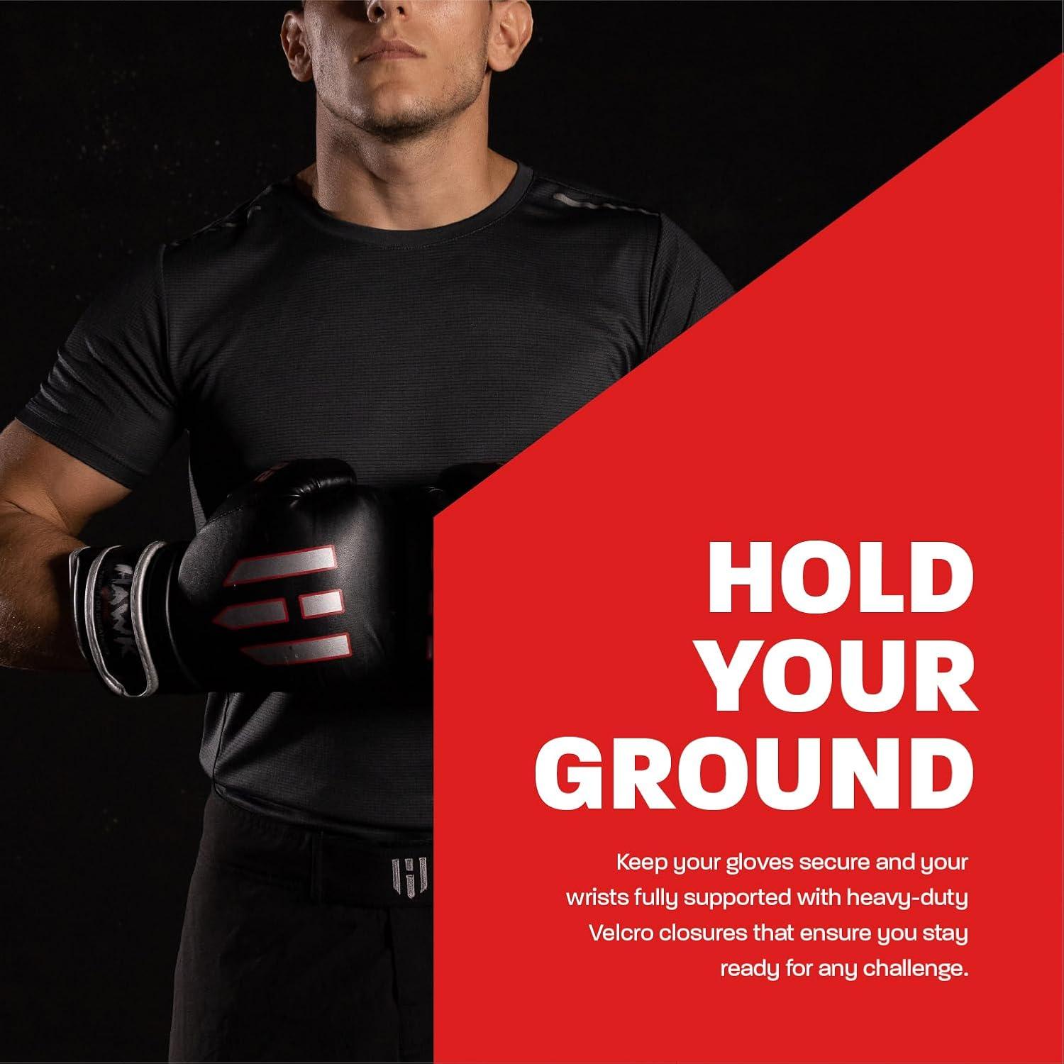 Guantes de Boxeo Hawk Sports 10oz Unisex Negro Acolchados