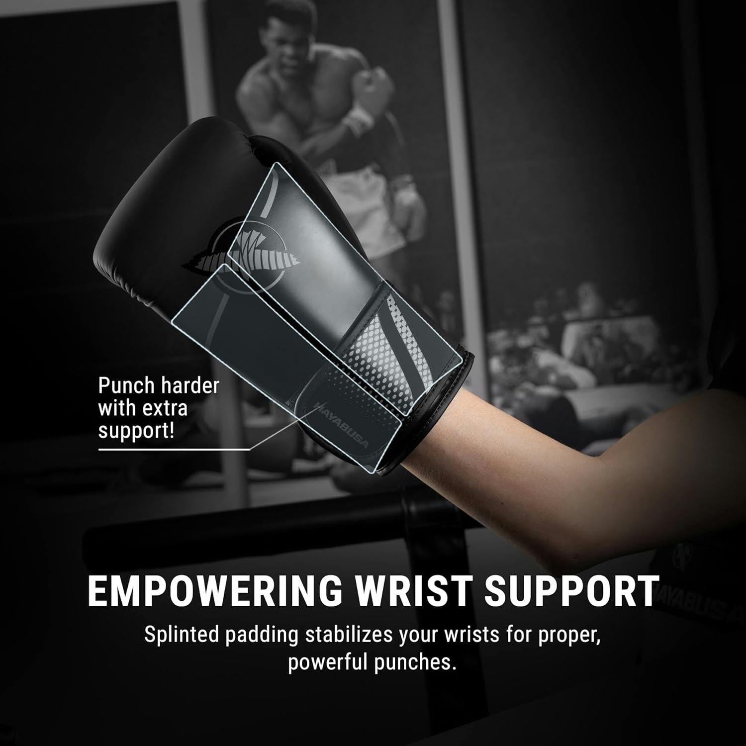 Guantes de Boxeo Hayabusa Sport 16oz - Soporte Doble y Acolchado