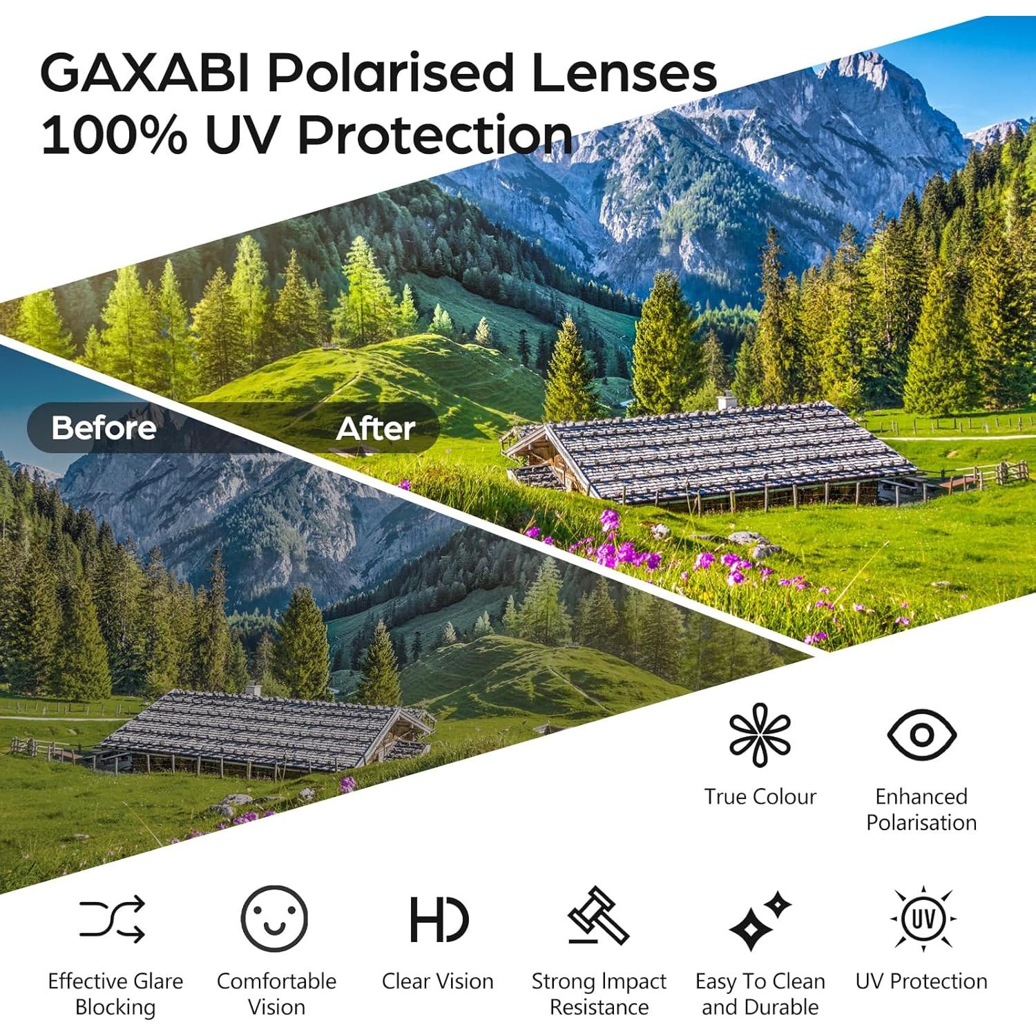 Gafas Inteligentes GAXABI Bluetooth Polarizadas UV400