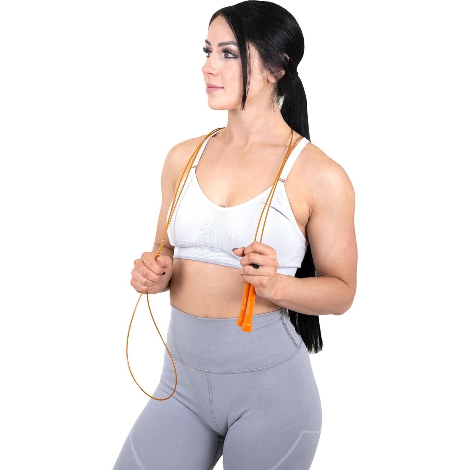 Cuerda para Saltar ProsourceFit Ajustable 3.05m Naranja
