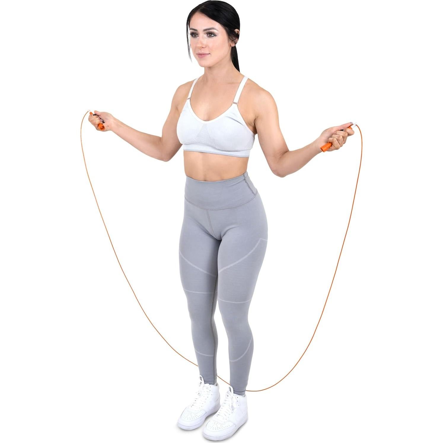 Cuerda para Saltar ProsourceFit Ajustable 3.05m Naranja