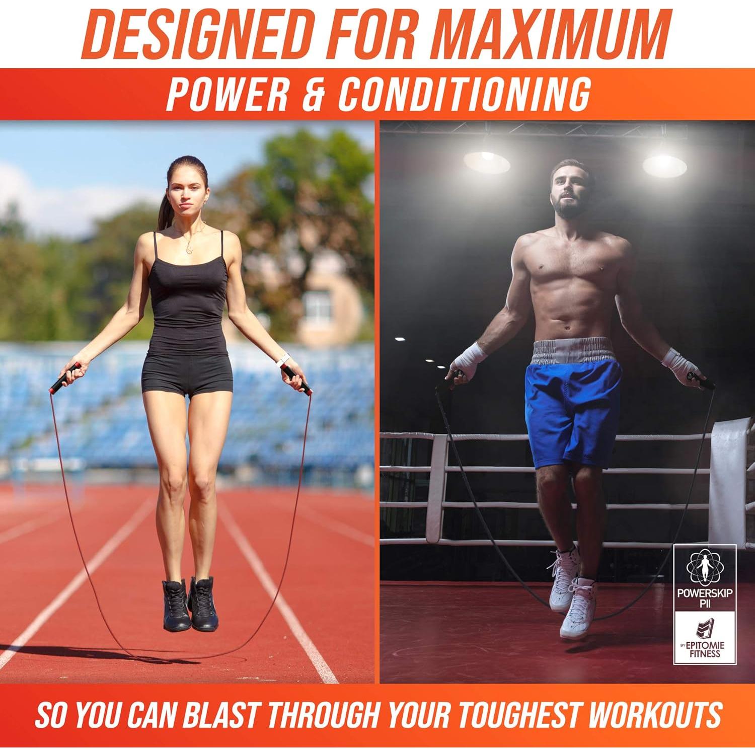 Cuerda de Saltar con Peso Epitomie Fitness PowerSkip PII 0.45kg