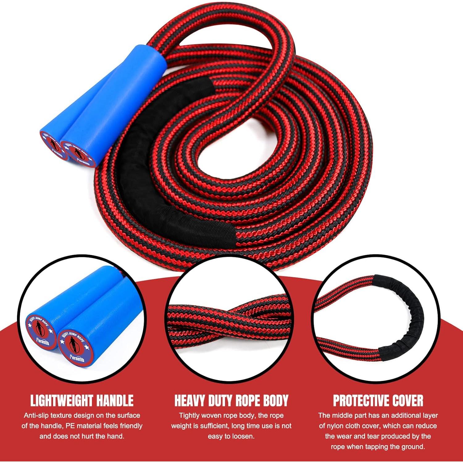 Cuerda de Salto Pesada Perantlb 3 m con Mango Rotatorio