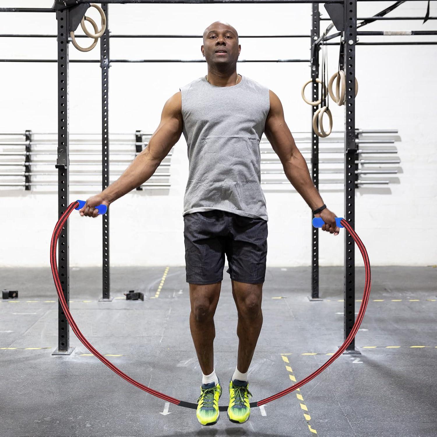 Cuerda de Salto Pesada Perantlb 3 m con Mango Rotatorio