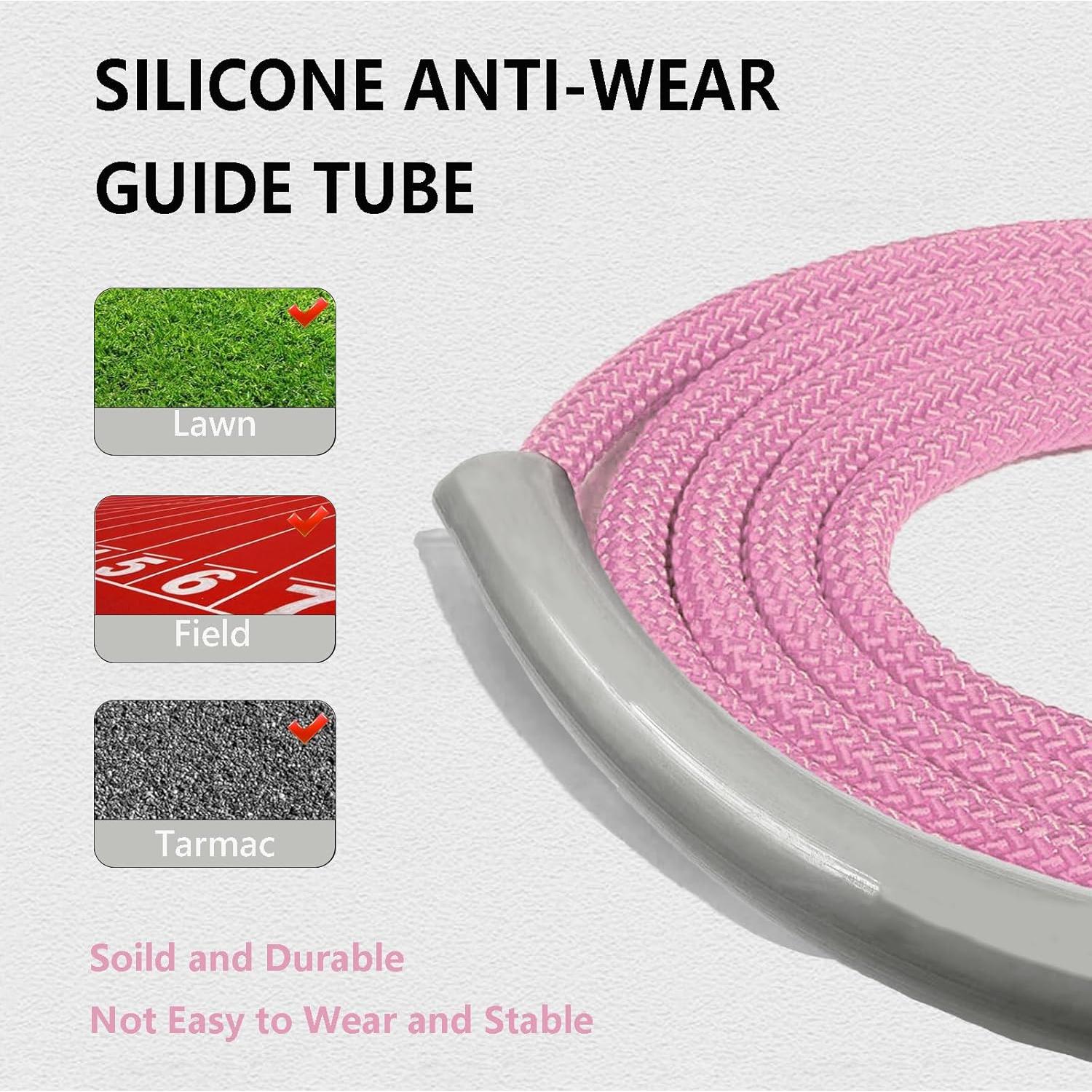 Cuerda de Salto Ajustable FitColt Rosa con Peso y Mango de Espuma