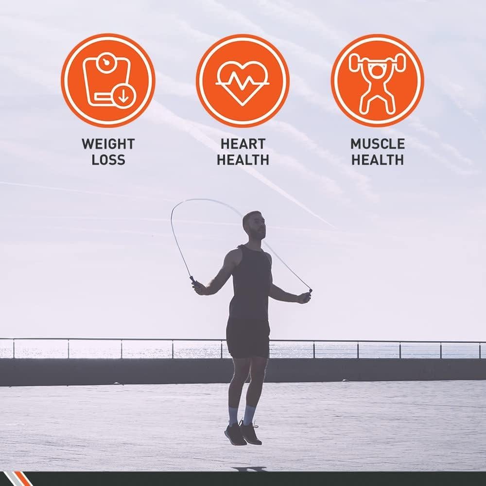 Cuerda de Salto BodySport ZZR184 2.74m - Mangos de Espuma