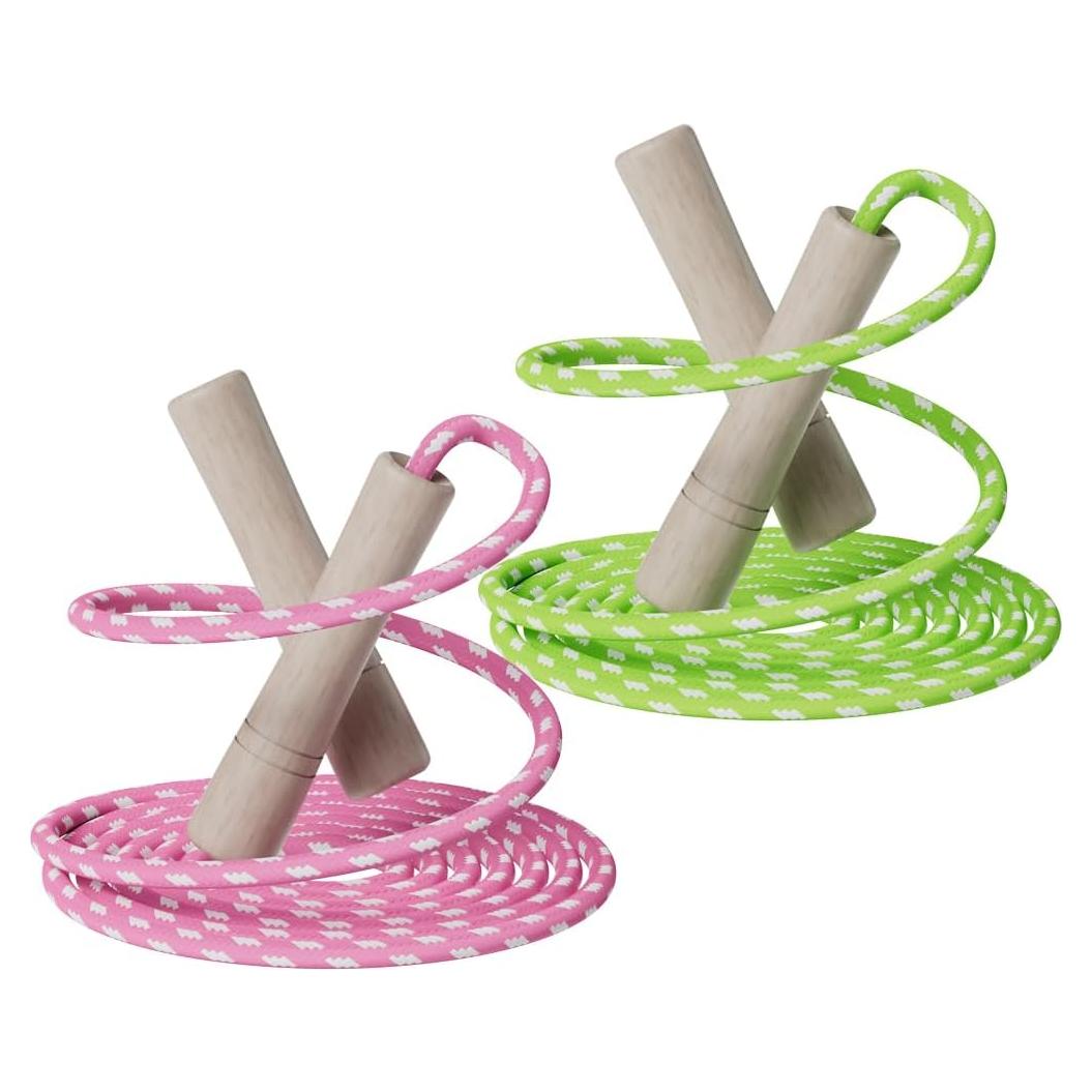 Cuerda de Salto Ajustable Homello para Niños - Algodón y Madera