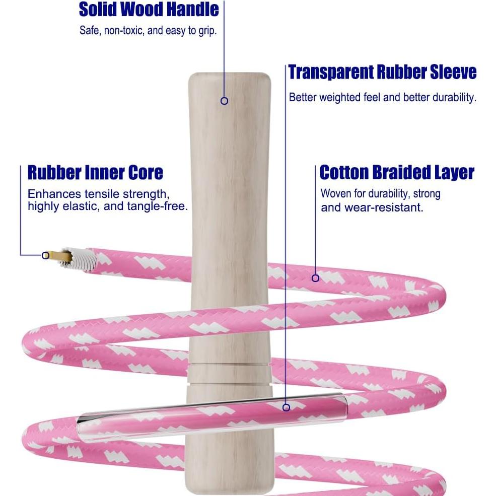 Cuerda de Salto Ajustable Homello para Niños - Algodón y Madera