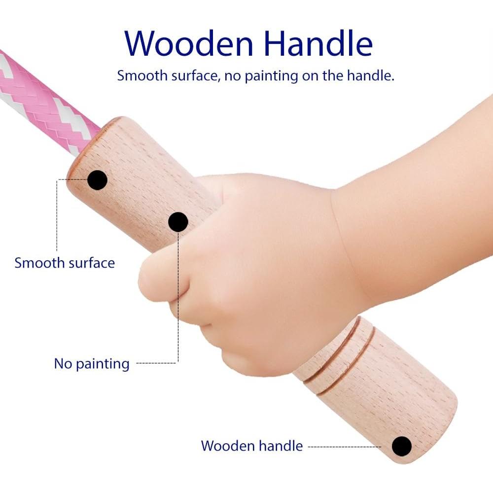 Cuerda de Salto Ajustable Homello para Niños - Algodón y Madera