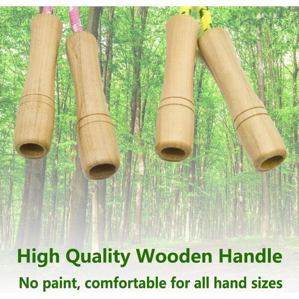 Cuerda de Salto Ajustable Homello para Niños - Algodón y Madera