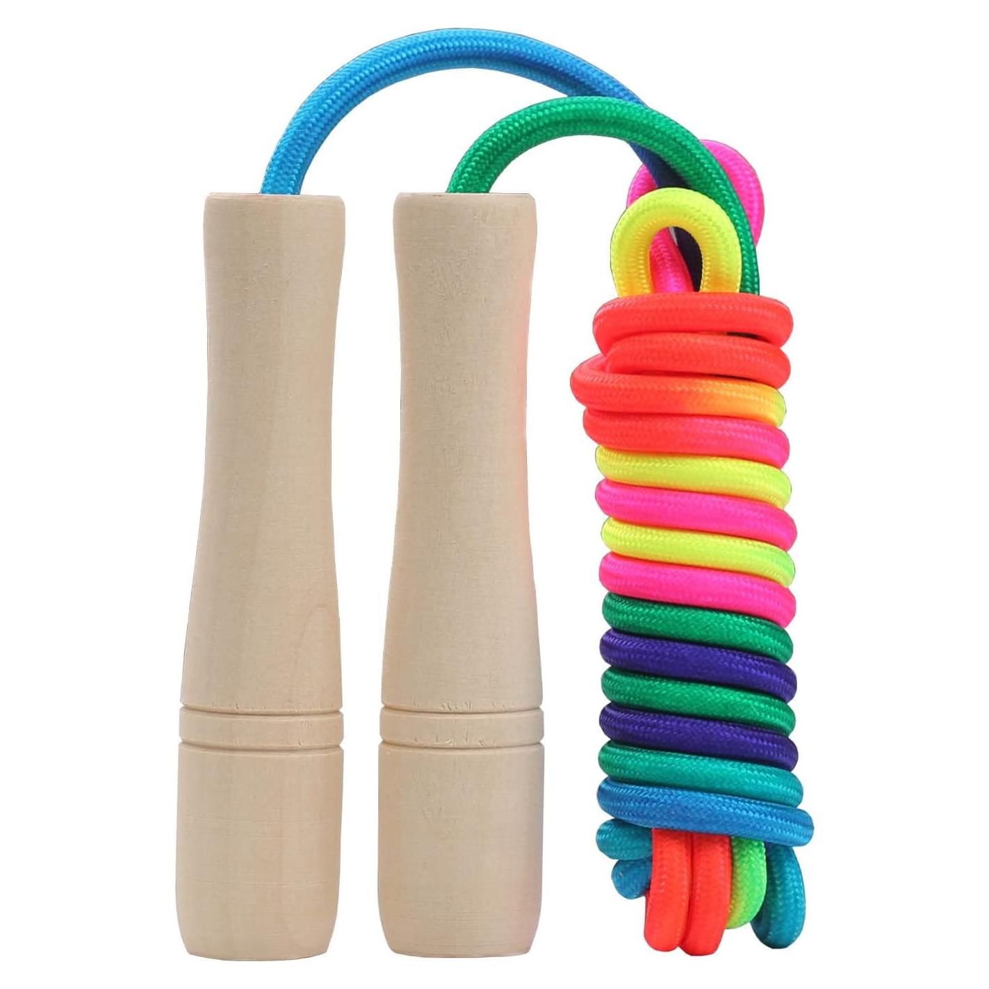 Cuerda de Saltar Ajustable ACEONE 2.6m para Niños Arcoíris