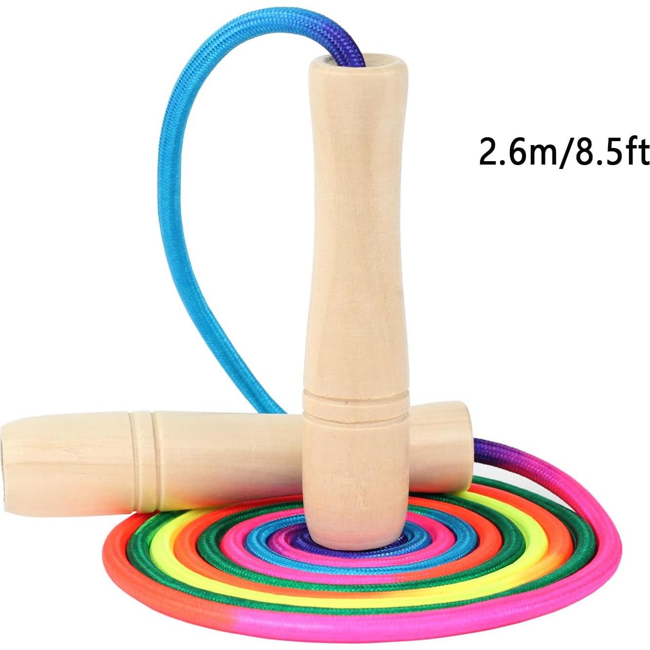 Cuerda de Saltar Ajustable ACEONE 2.6m para Niños Arcoíris