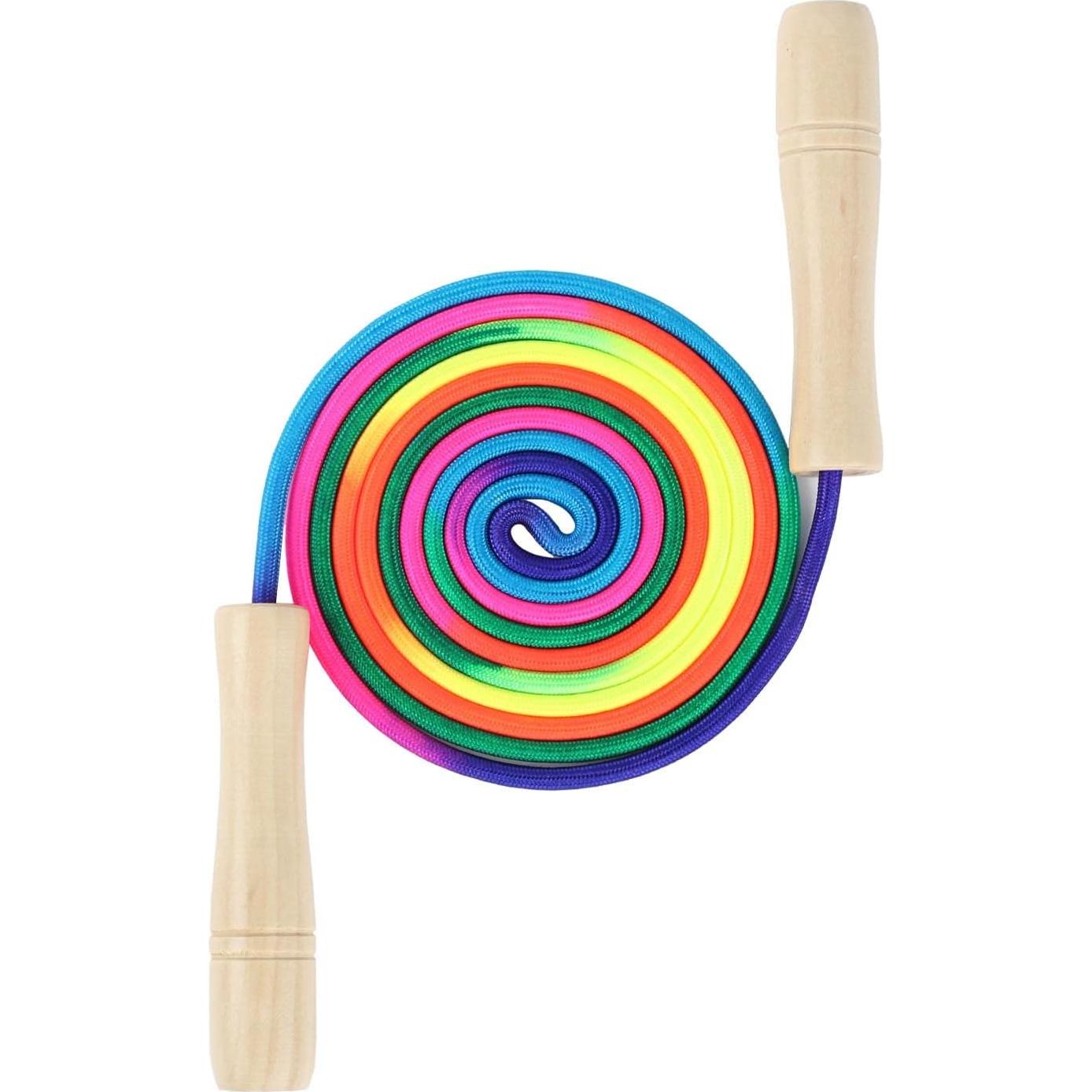 Cuerda de Saltar Ajustable ACEONE 2.6m para Niños Arcoíris