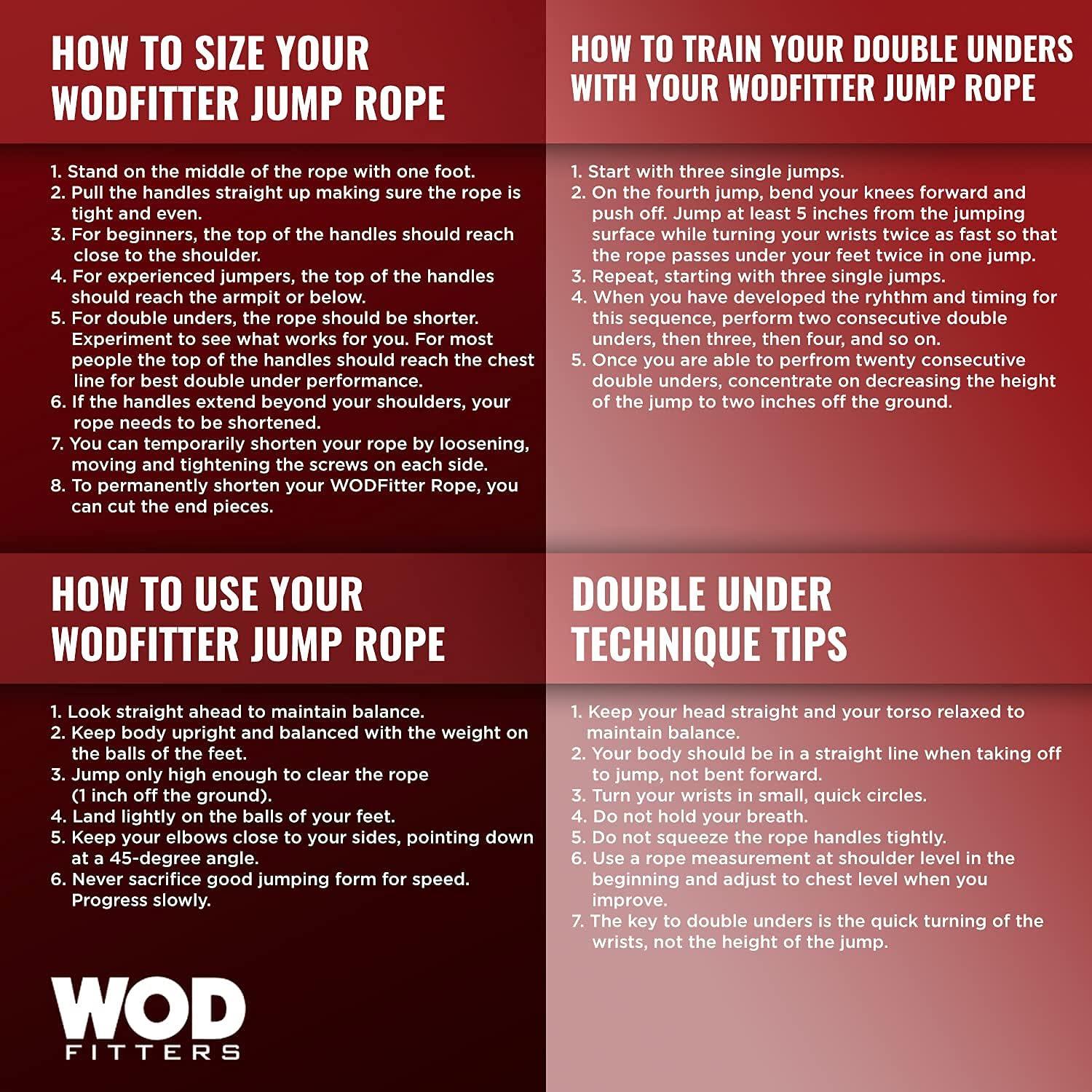 Cuerda de Salto WODFitters Ajustable Doble Bajo 3m - Velocidad