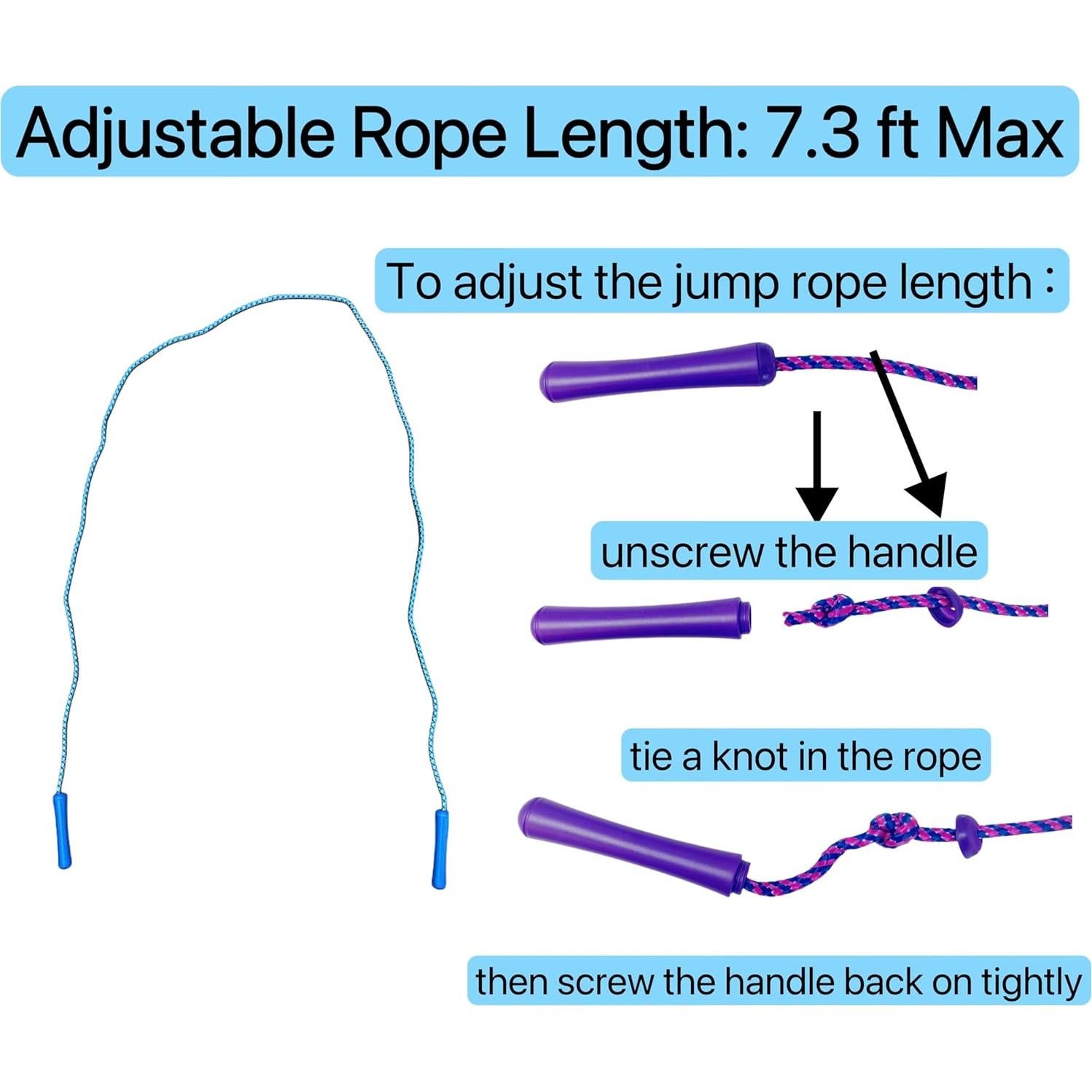 Cuerda de Salto Ajustable GiftExpress - Paquete de 6 Piezas