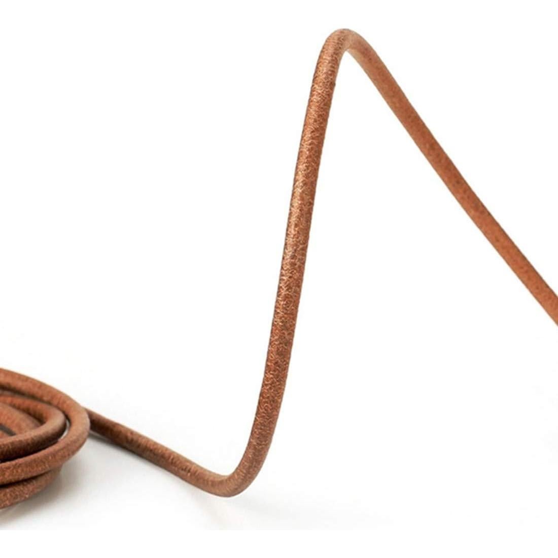 Cuerda de Saltar Ajustable ZLLJH de Cuero y Madera 3m