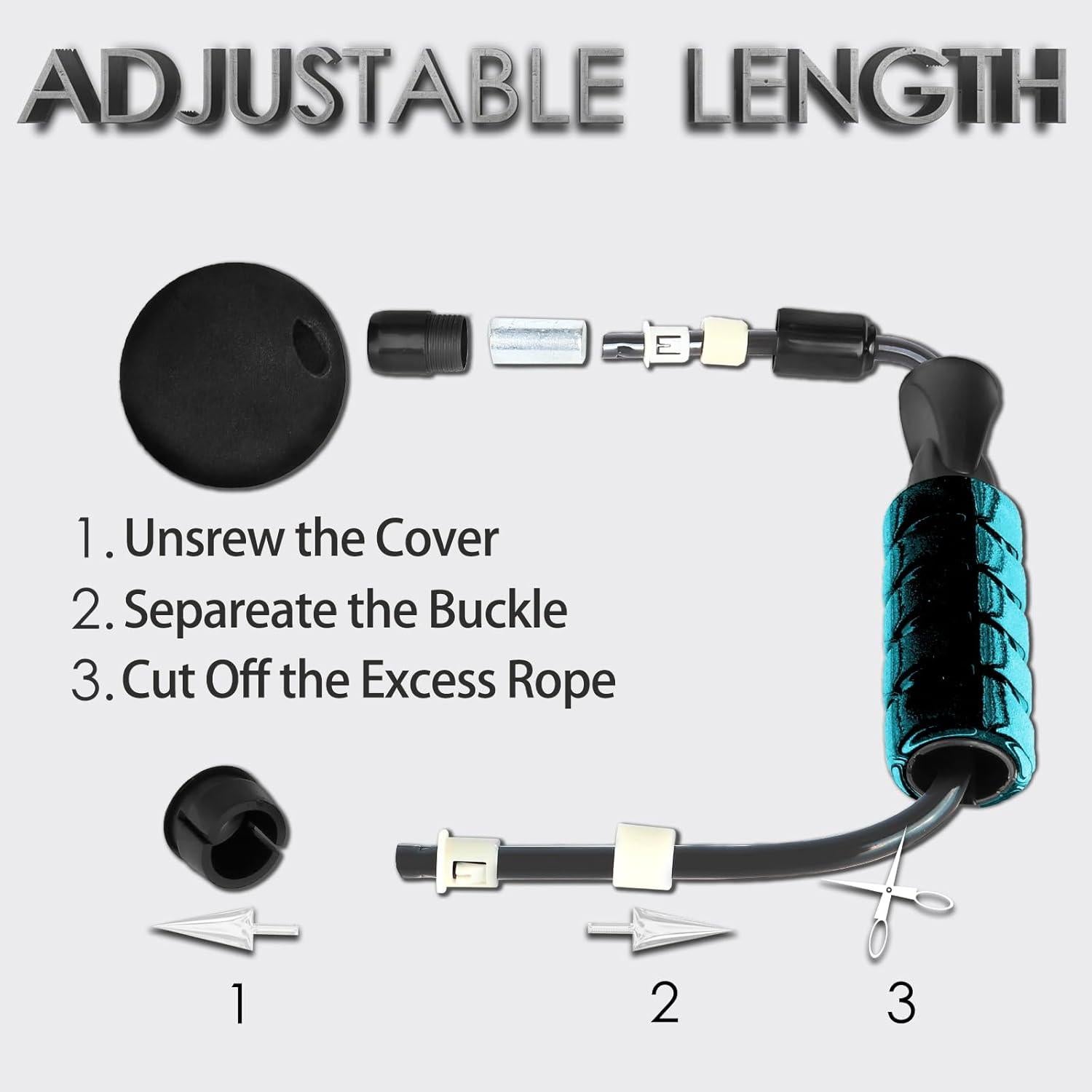 Cuerda de Salto Inalámbrica Agorizeo con Peso - Fitness