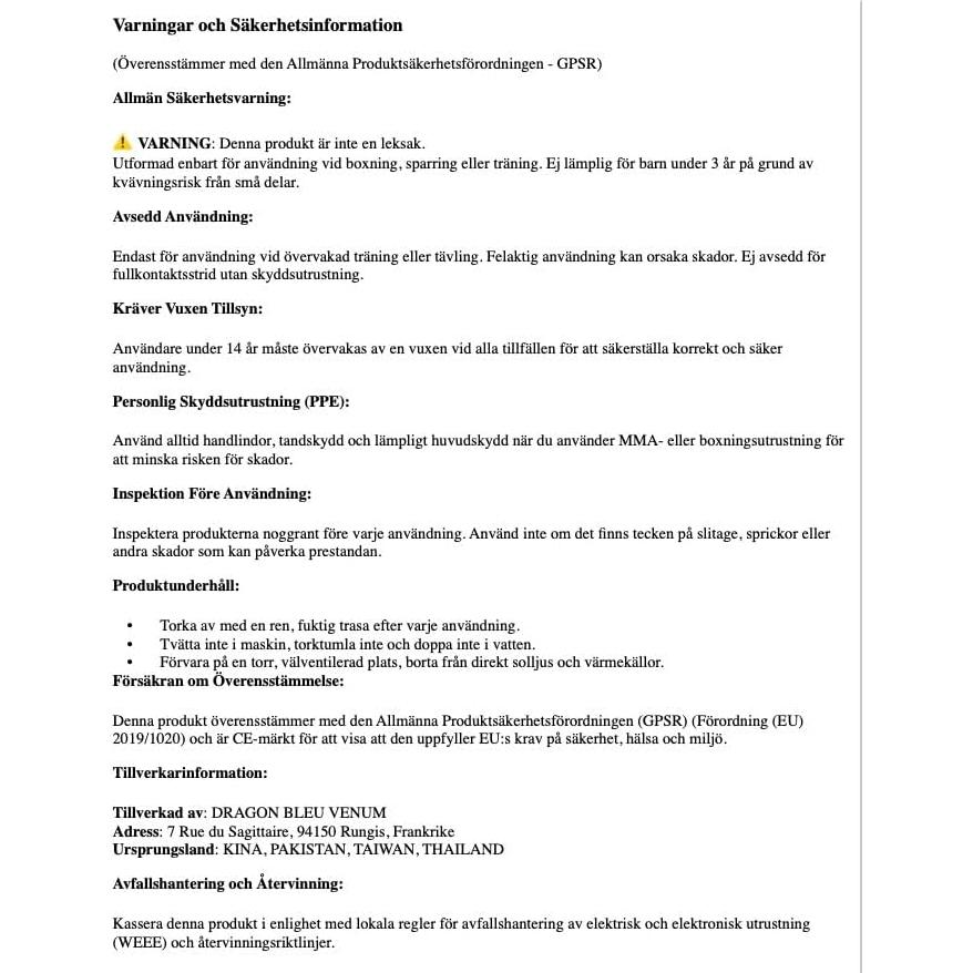 Cuerda de Salto Venum Challenger Speed 275 cm Negra