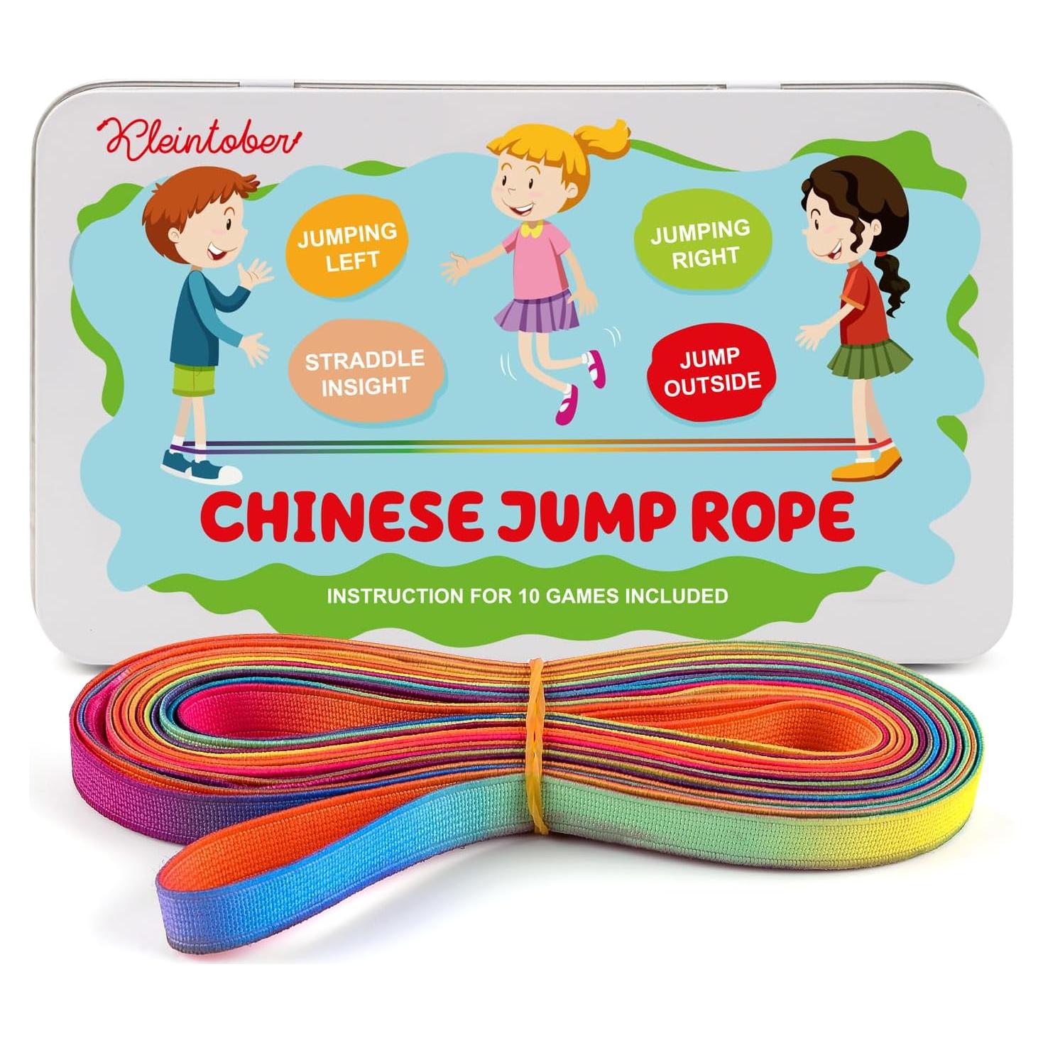 Cuerda de Salto KLEINTOBER Arcoíris 400 cm para Niños