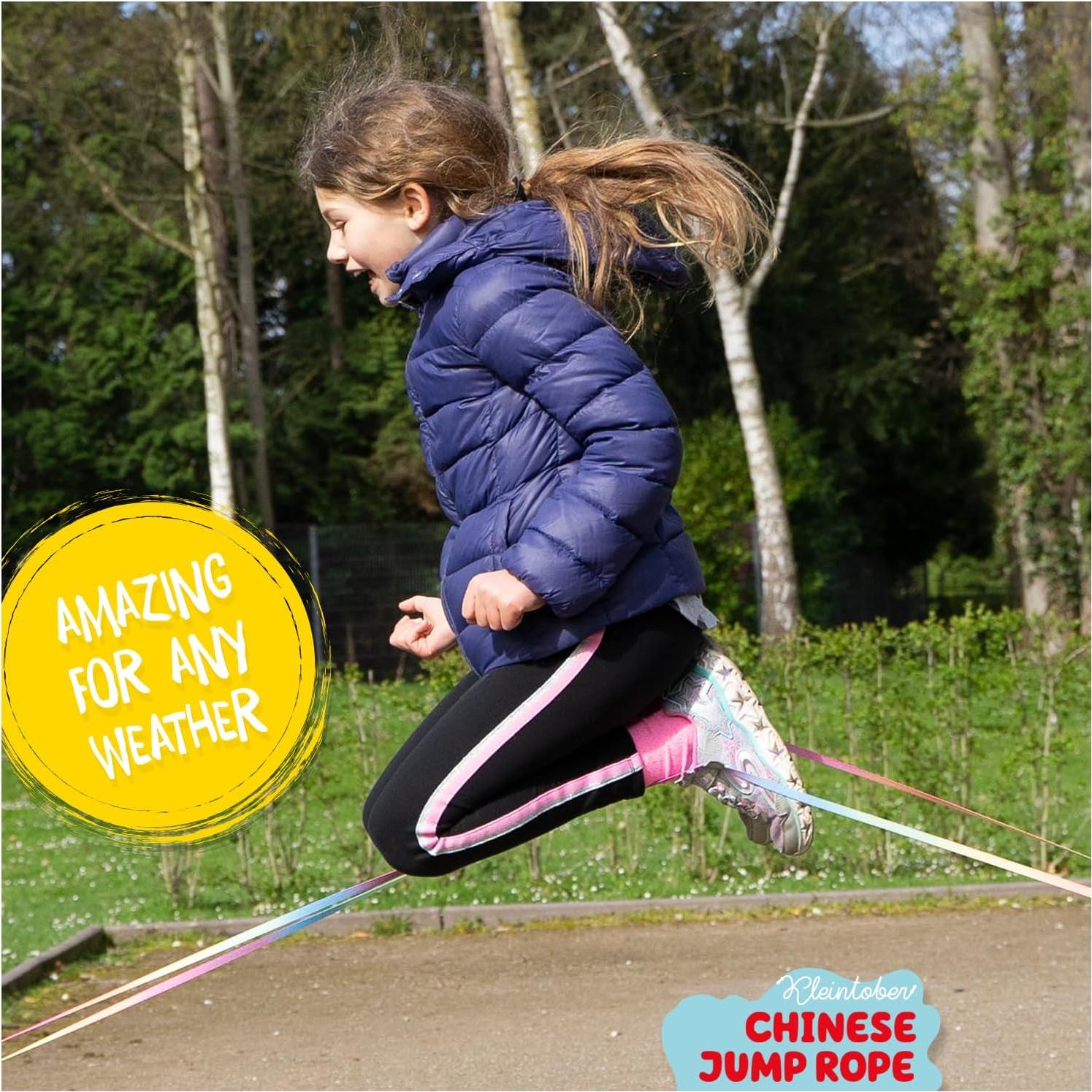 Cuerda de Salto KLEINTOBER Arcoíris 400 cm para Niños