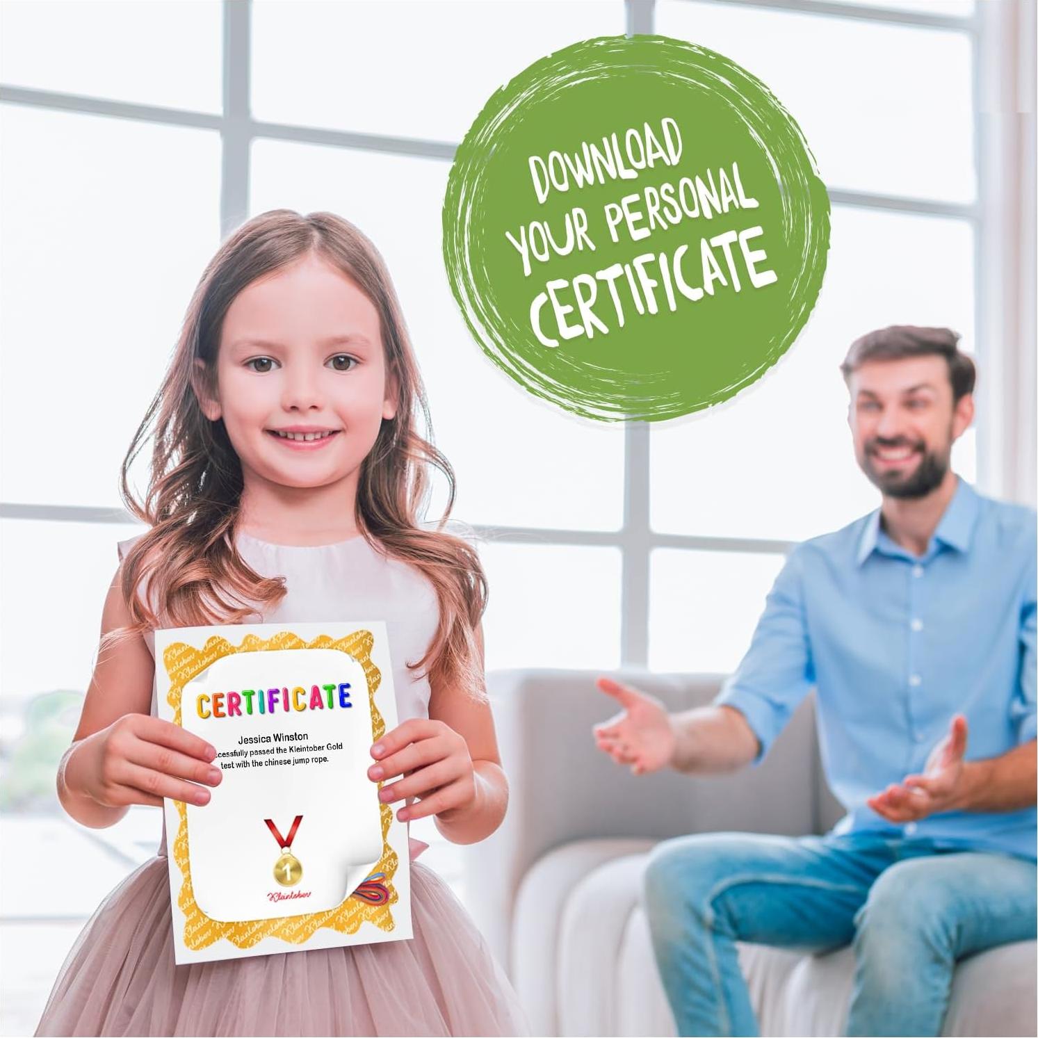 Cuerda de Salto KLEINTOBER Arcoíris 400 cm para Niños