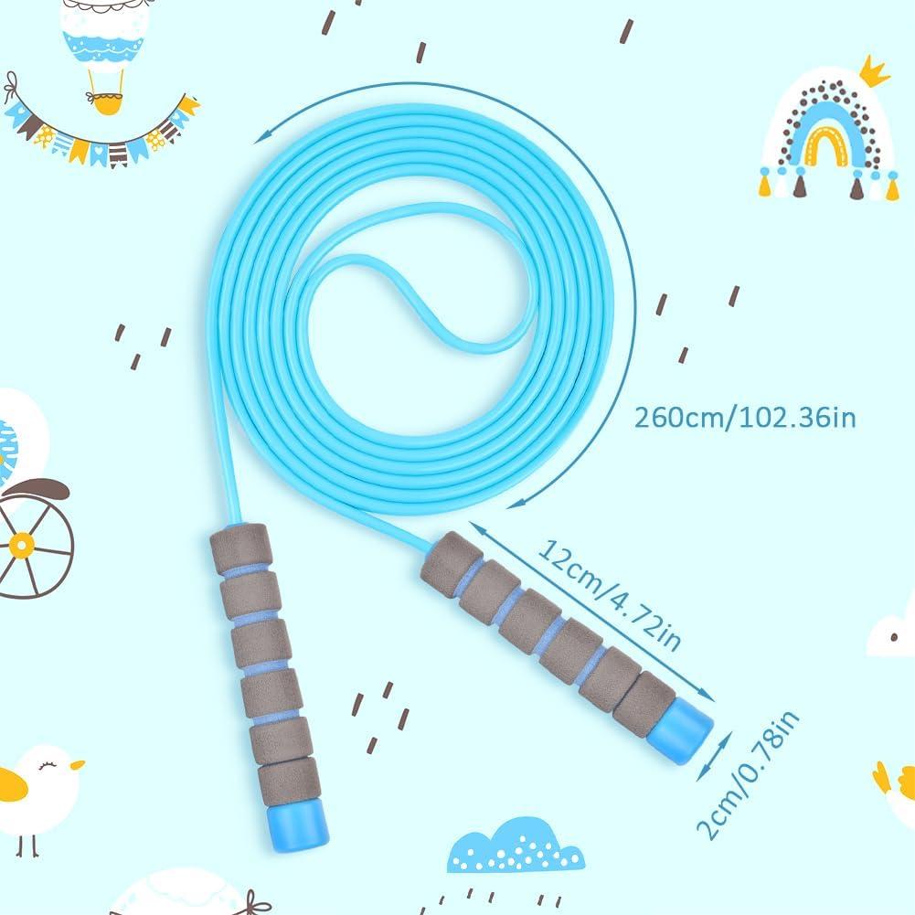 Cuerda de saltar ajustable flintronic 260 cm para niños