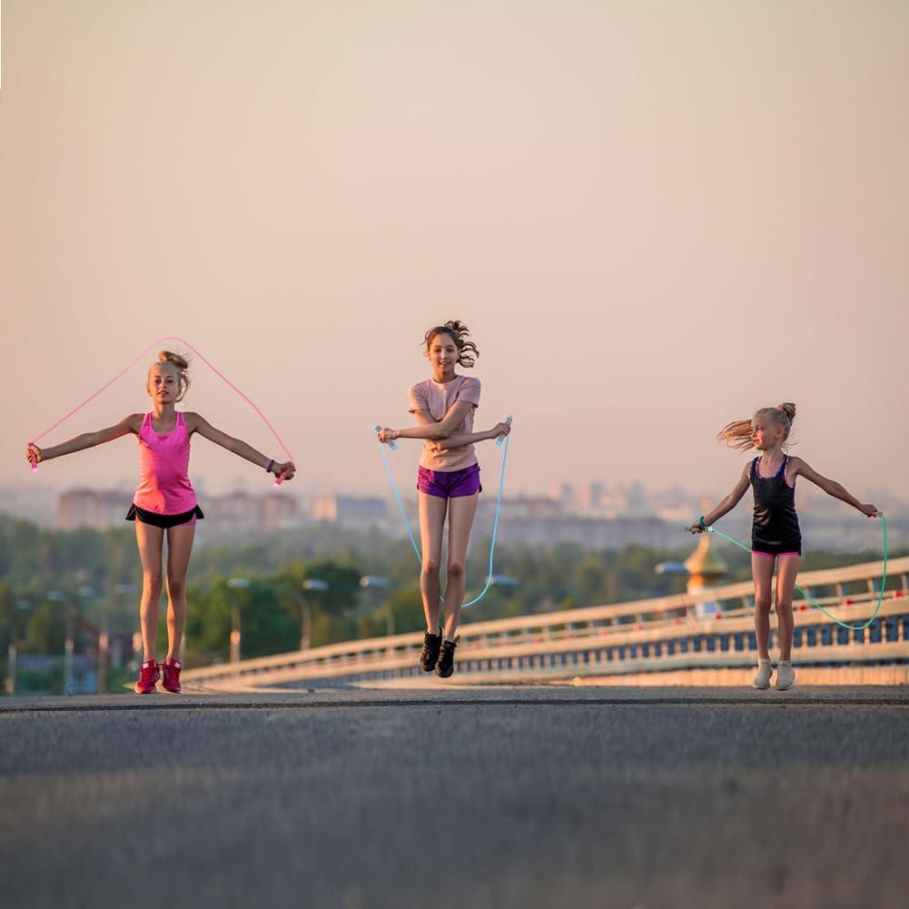 Cuerda de saltar ajustable flintronic 260 cm para niños