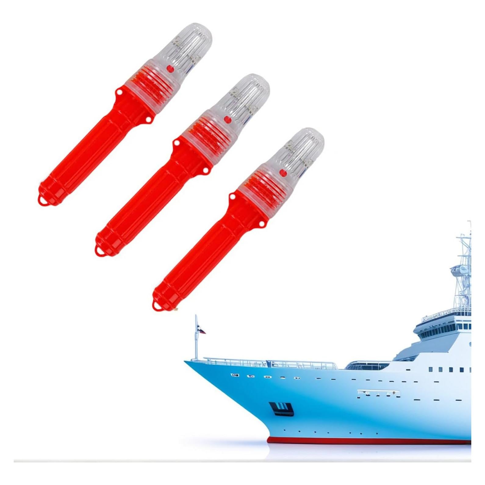 Fuegos Artificiales Marinos Genérico - Paquete de 3, LED, 19.05 cm