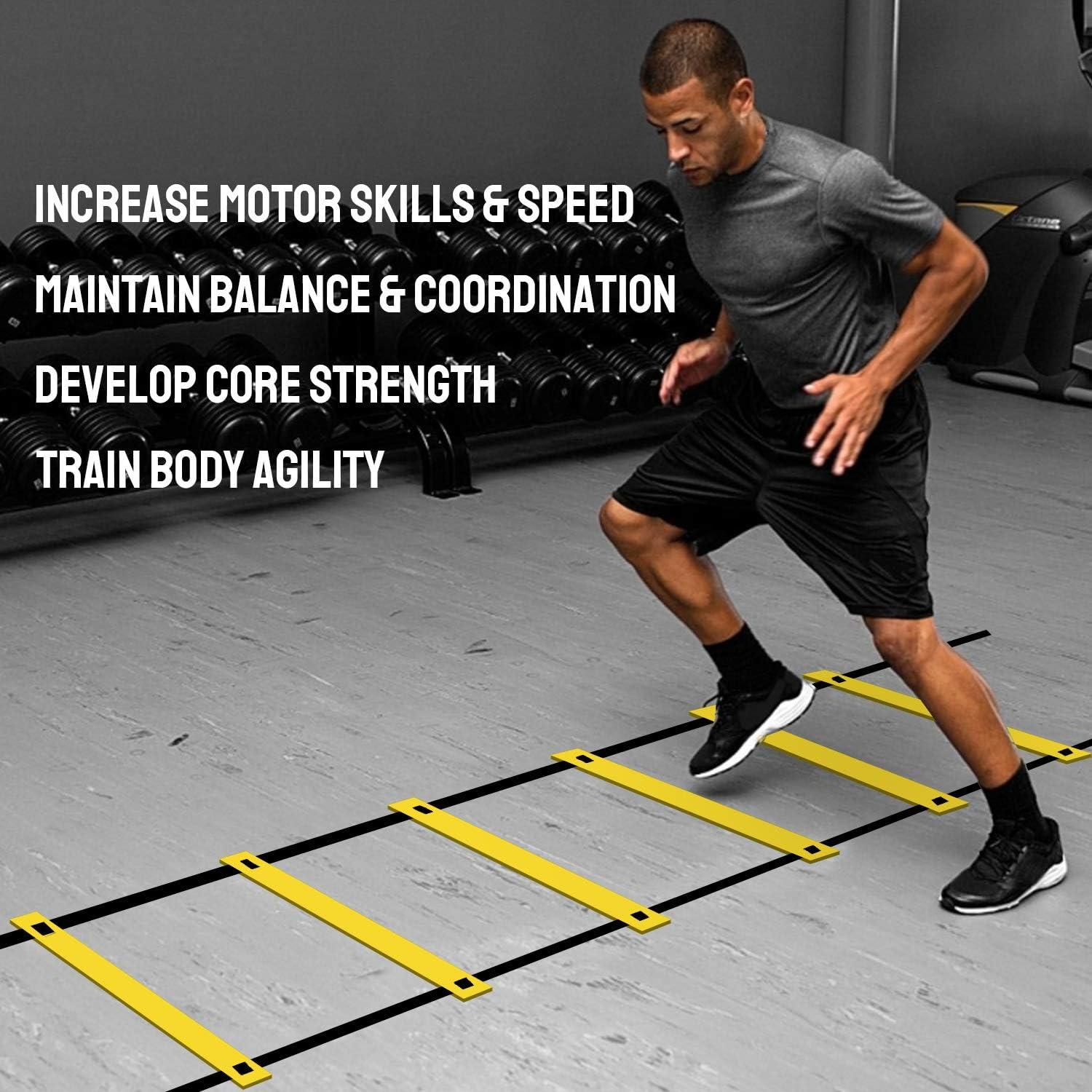 Escalera de Agilidad TNZMART 10FT (3.05m) con Bolsa de Transporte