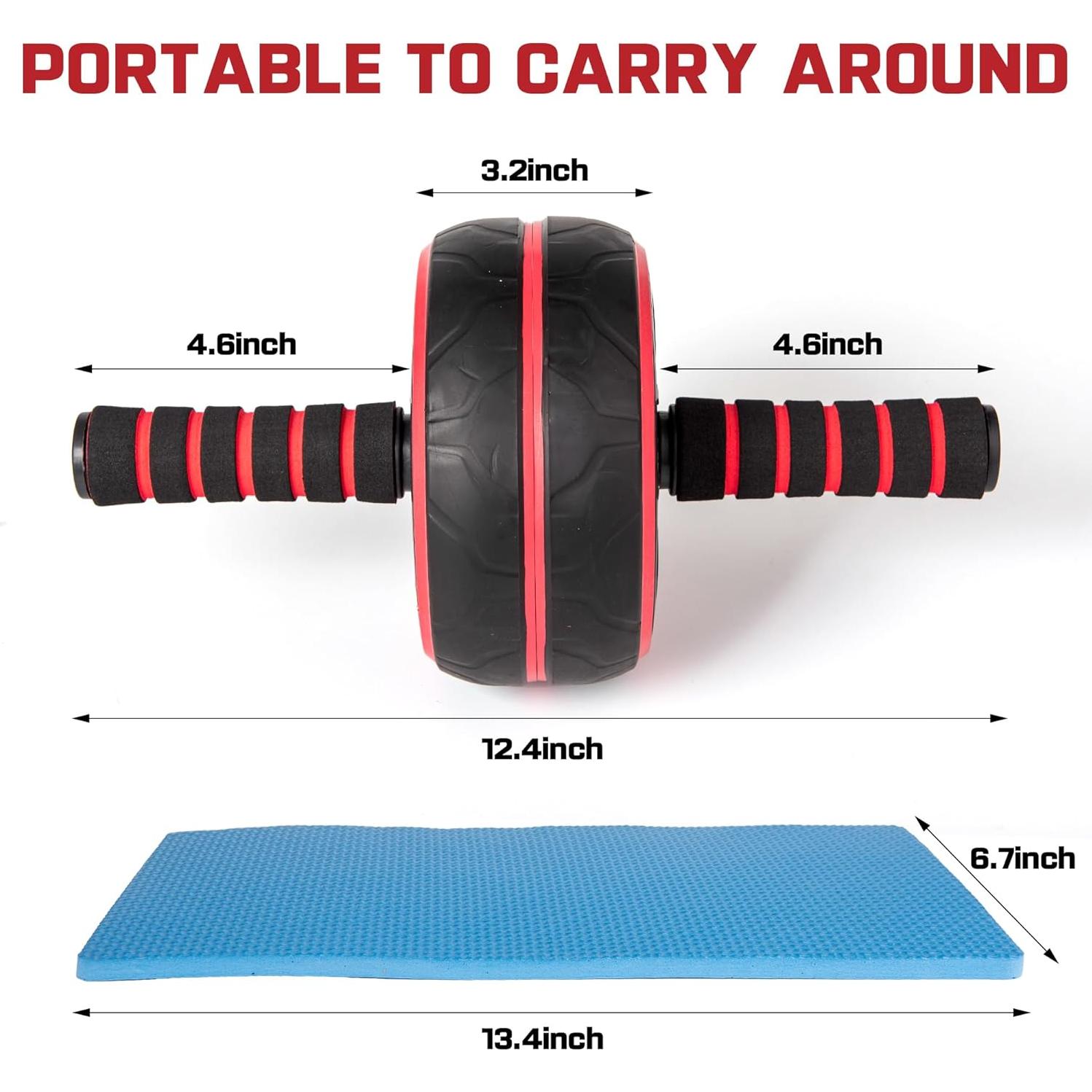 Rueda de Abdominales JHYSHAN Ancha y Silenciosa para Fitness