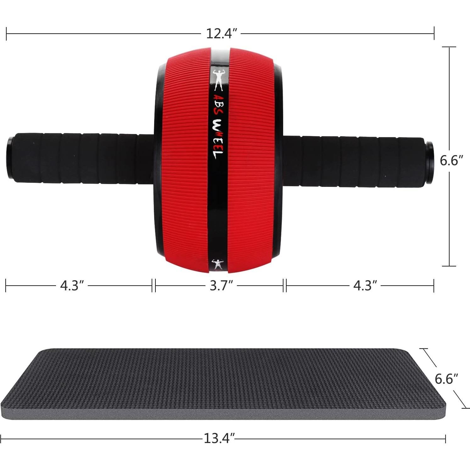 Rueda Abdominal Bssay Ultra Ancha con Almohadilla para Rodillas