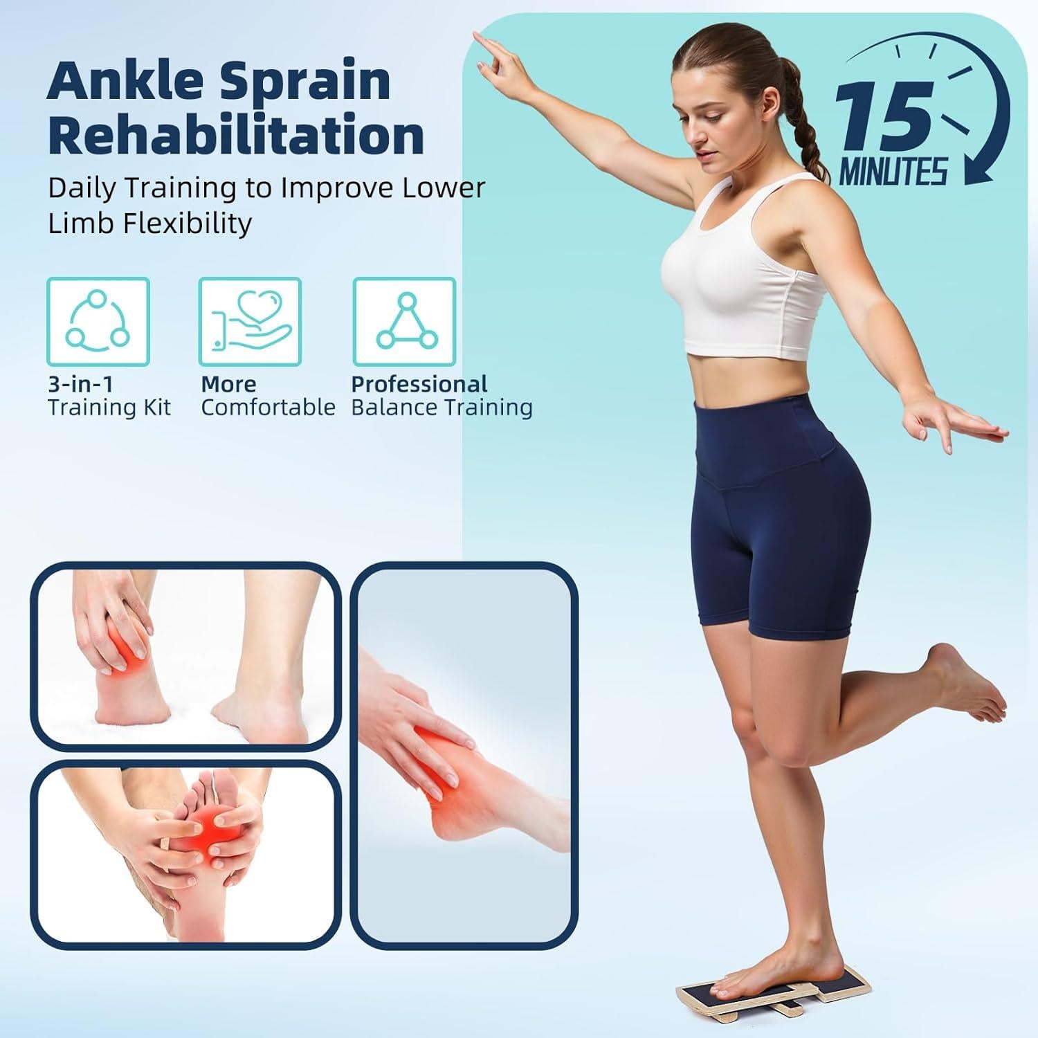 Kit de Entrenador de Equilibrio Comness con Viga 101.6 cm