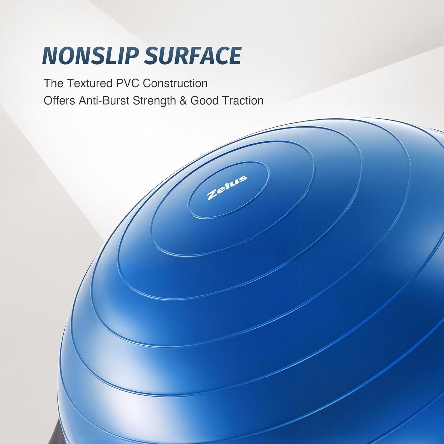 Pelota de Equilibrio ZELUS 63.5cm con Bandas y Bomba