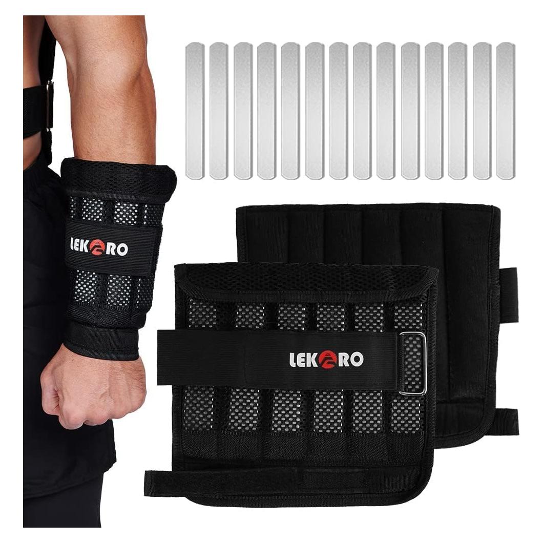 Pesas de Muñeca y Tobillo Ajustables LEKÄRO 3 kg - 1 Par