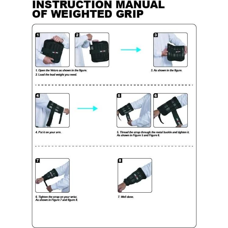 Pesas de Muñeca y Tobillo Ajustables LEKÄRO 3 kg - 1 Par